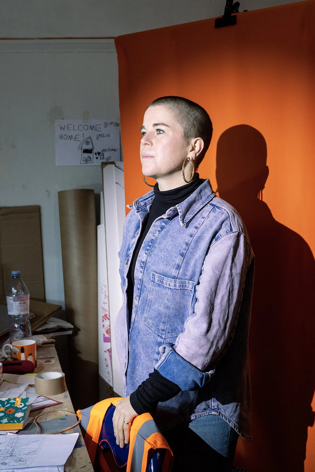 Isabel Rock member of Just stop oil photographed for Nicola Tree's Civilly Disobedient project featuring women and non binary members of the Just Stop Oil community. Climate action photography.