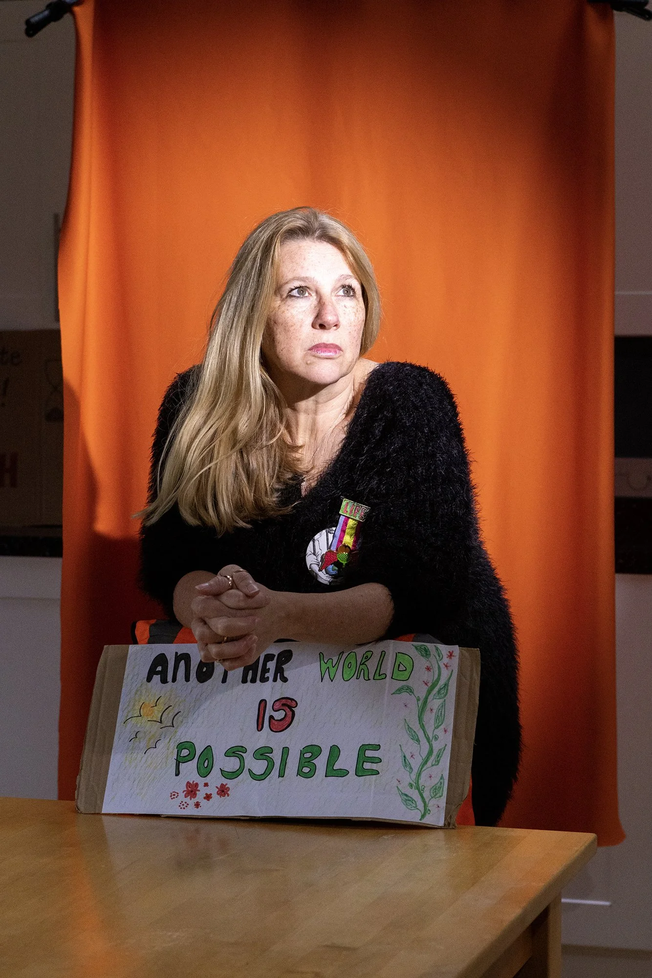 Michelle Charlesworth member of Just stop oil photographed for Nicola Tree's Civilly Disobedient project featuring women and non binary members of the Just Stop Oil community. Climate action photography