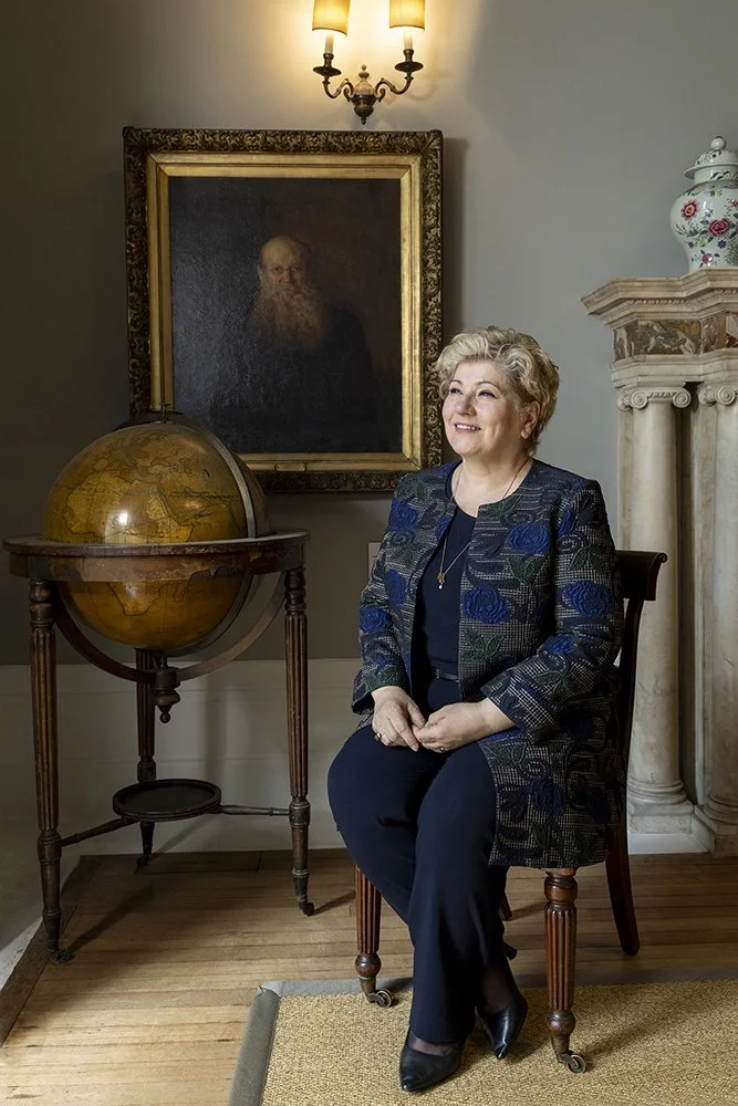 Portrait Dame Emily Thornberry Labour MP Islington taken at the Royal Geographic society for the RPS 40% project. Nicola Tree specialises in portrait photography and is based in London UK.