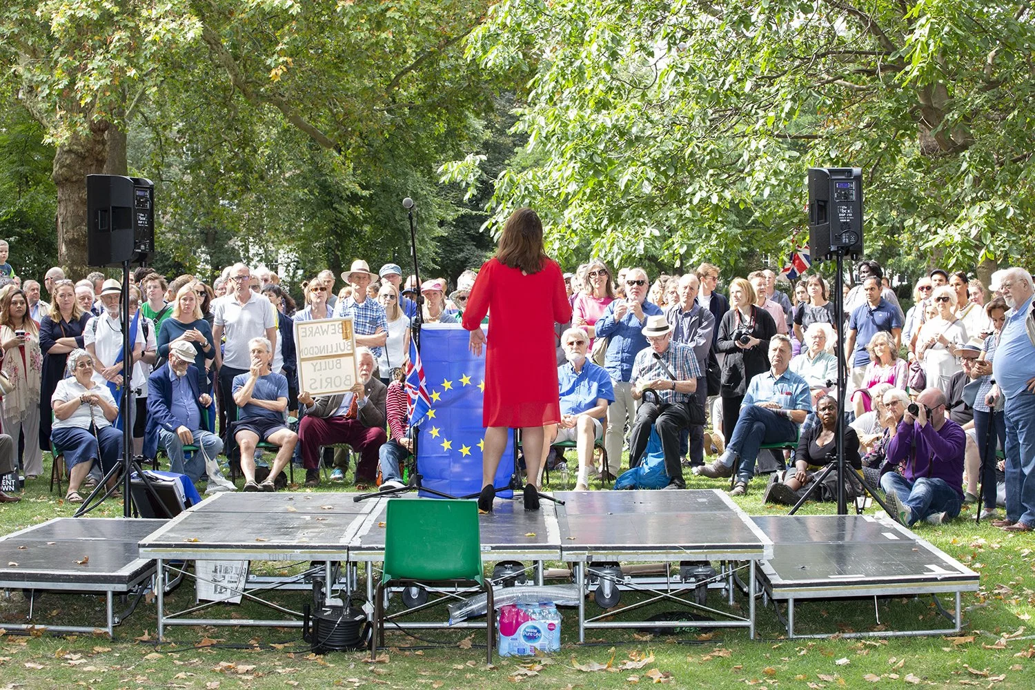August 2019 Tulip Siddiq addresses a pro EU rally in London. Nicola Tree is a photo journalist that specialises in photography female politicians and following their careers. Her work is syndicated by Getty Images.