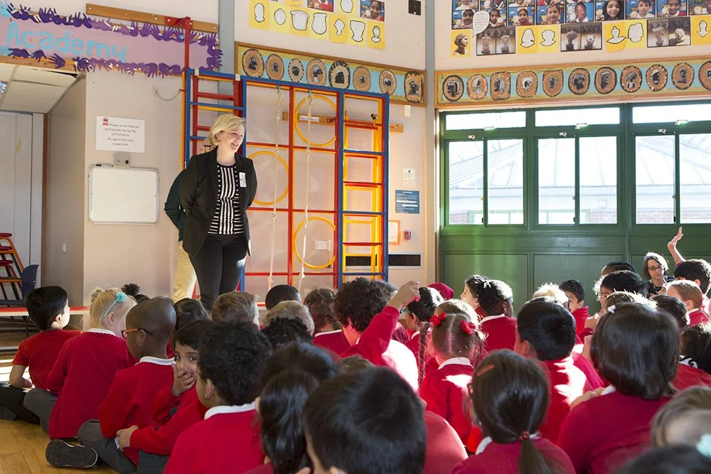 January 2017 Stella Creasy visits a Junior school in her constituency.Nicola Tree Specialises in photo journalism of female politicians. Her work is syndicated by Getty Images.