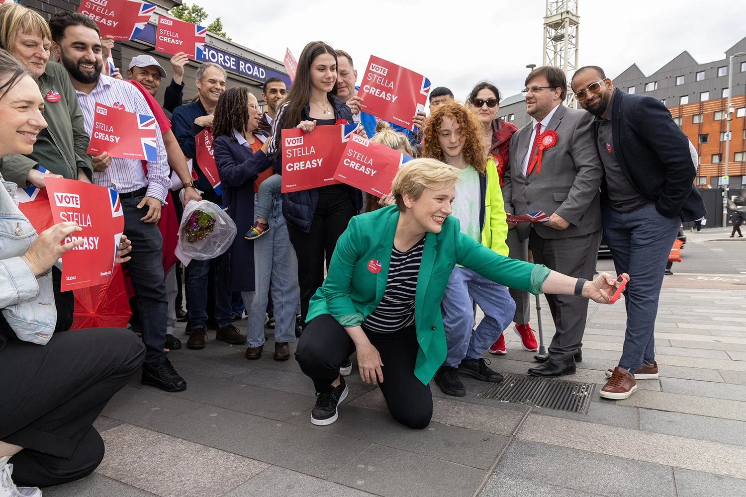 Stella Creasy campaigning in Walthamstow for the 2024 General Election. Nicola Tree Specialises in photo journalism of female politicians. Her work is syndicated by Getty Images.