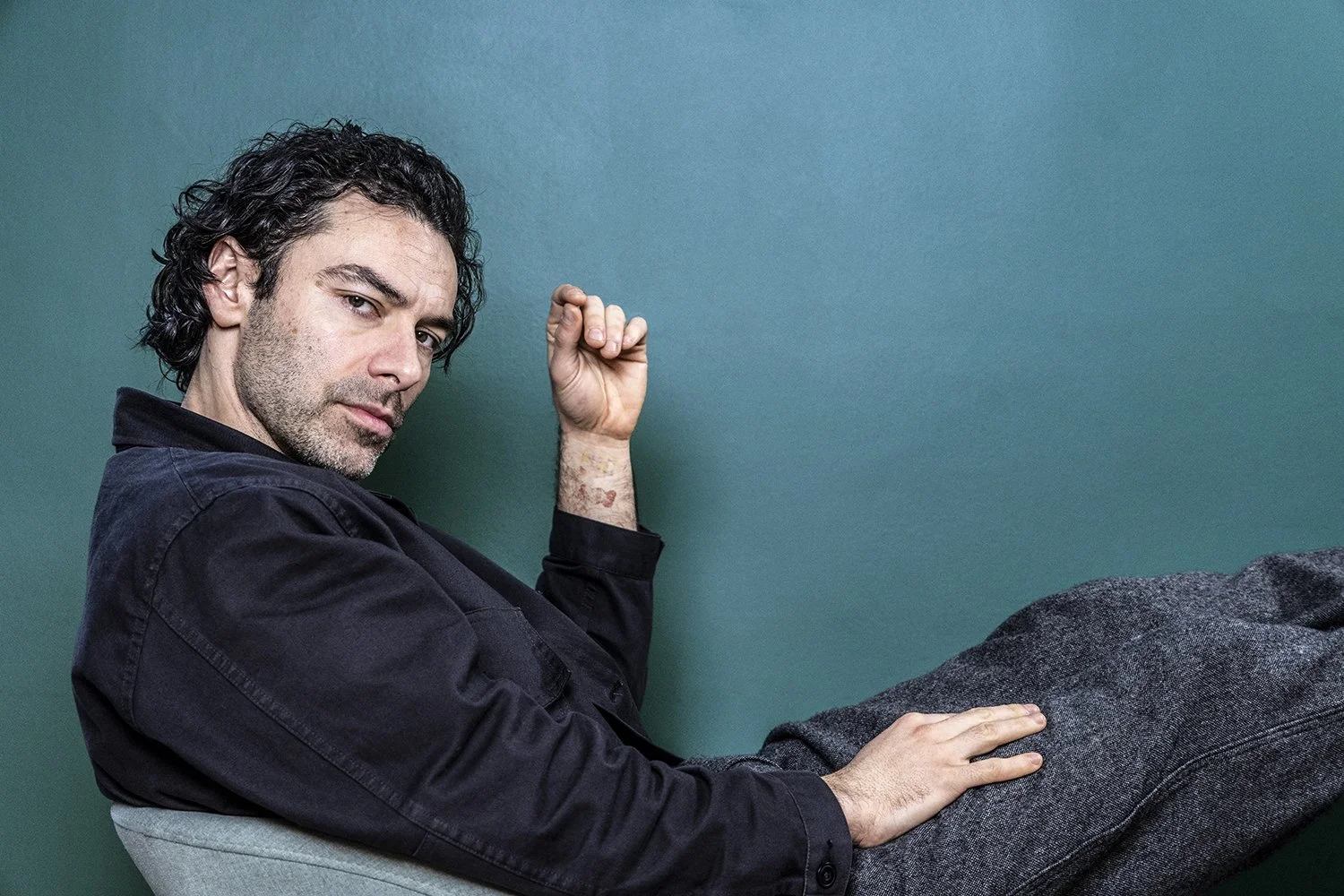 Editorial portrait commission for the Irish Times of Aidan Turner by Nicola Tree. Nicola specialises in portrait photography and is regularly commissioned by editors in London United Kingdom. The portrait of Aidan was commissioned to promote Rivals