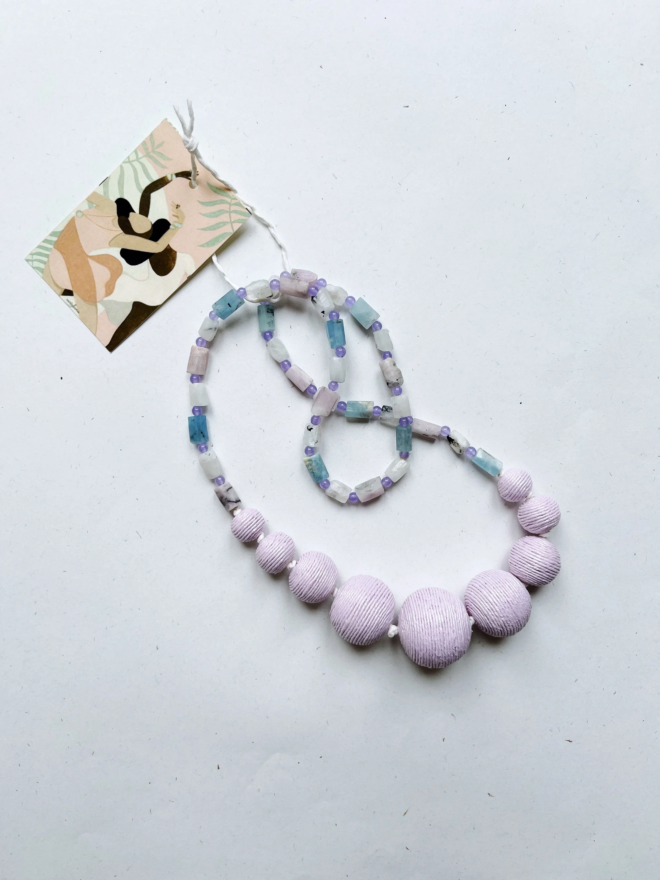 Cartalana-Collana-Venere -Carta-Filata-acquamarina- kunzite-06.JPG