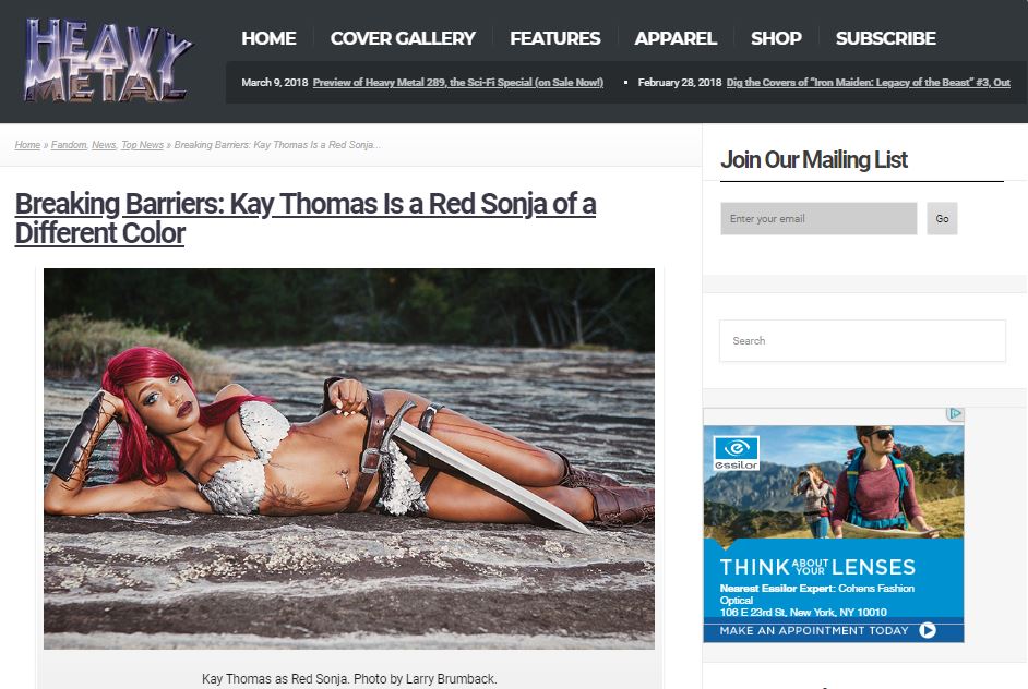 Breaking Barriers: Kay Thomas Is a Red Sonja of a Different Color