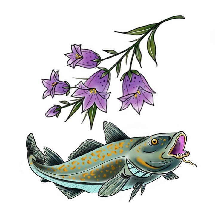 Getting ready for the @st.johnstattooconvention 🐟 tattoosbyloorin@gmail.com for appointments here or there
.
.
.
#availabletattoodesign #bluebells #cod #codfish #codtattoo #bluebellstattoo #flowertattoo #newfoundland #newfoundlandtattoo #newfoundlan