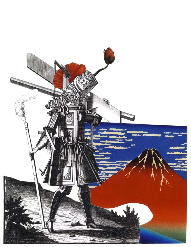 WHY FOLLOW A STREAM?, collage, 2012