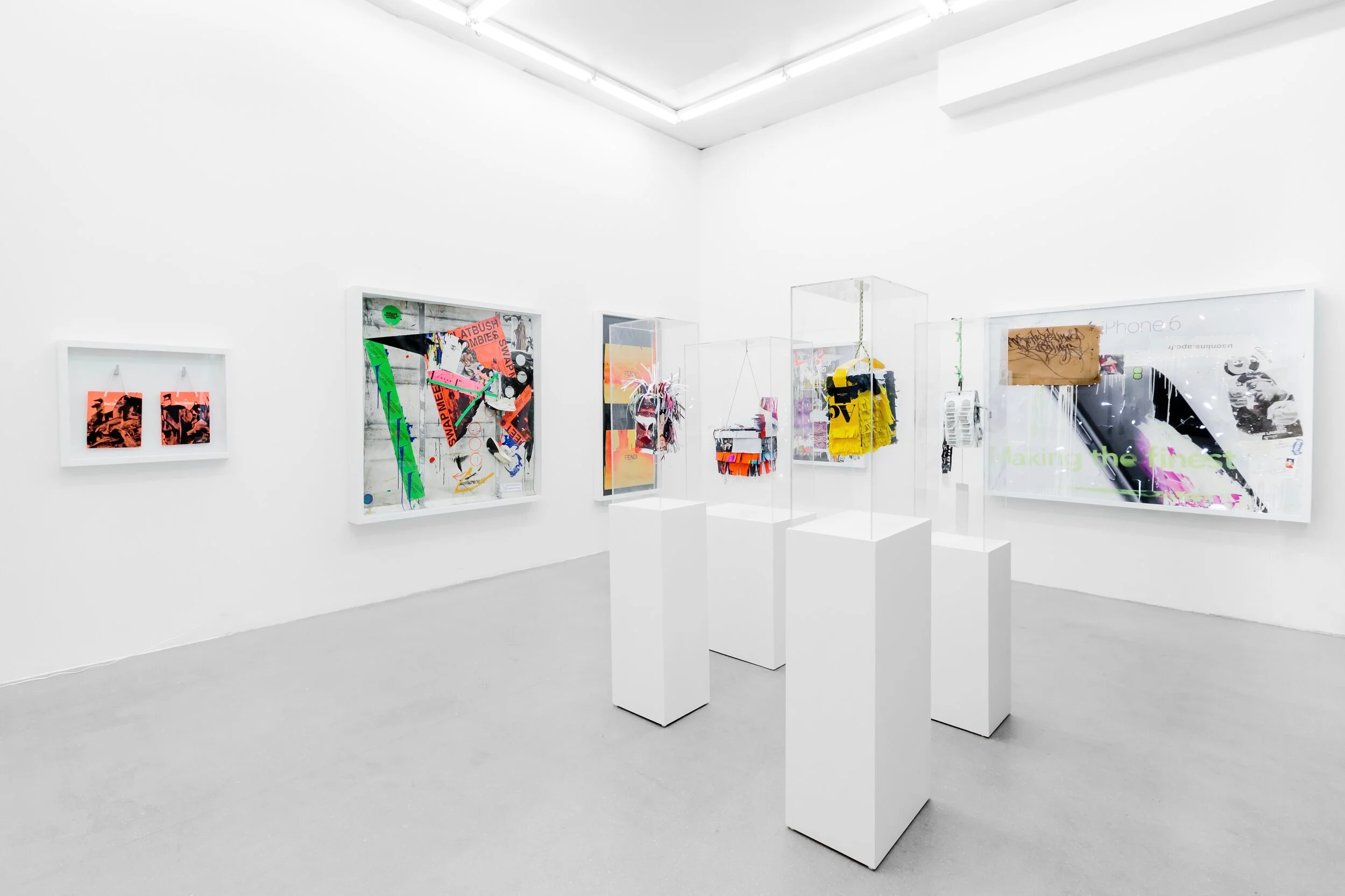 Installation View, Detourned , exhibition by Melvin “Grave” Guzman, ABXY Gallery, 2019 | Photo courtesy of Erik Bardin Photography