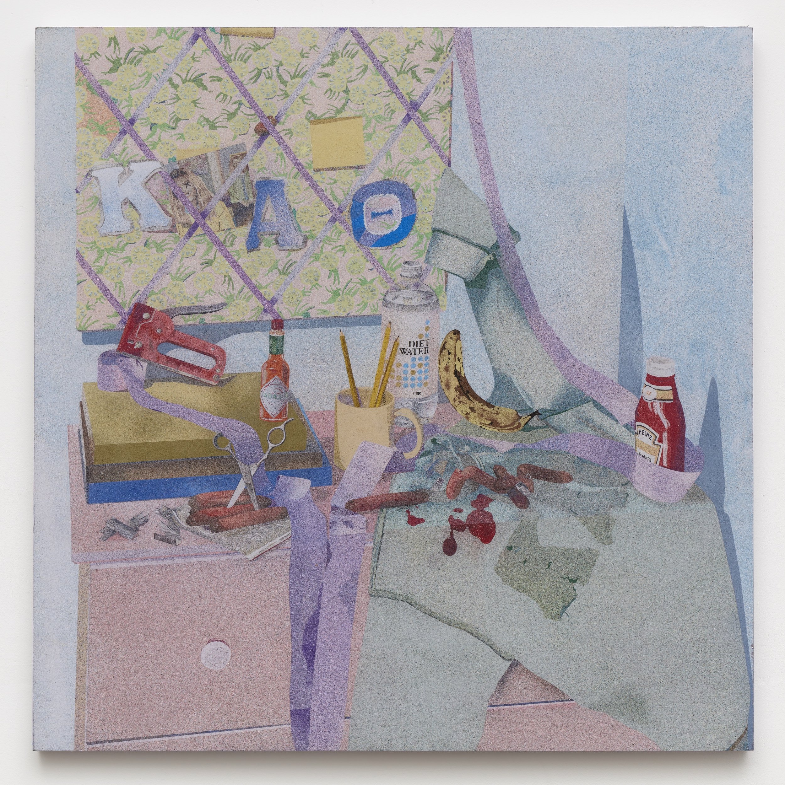 Kappa Alpha Theta , 2021 Sand on panel 36 x 36 inches $34,000