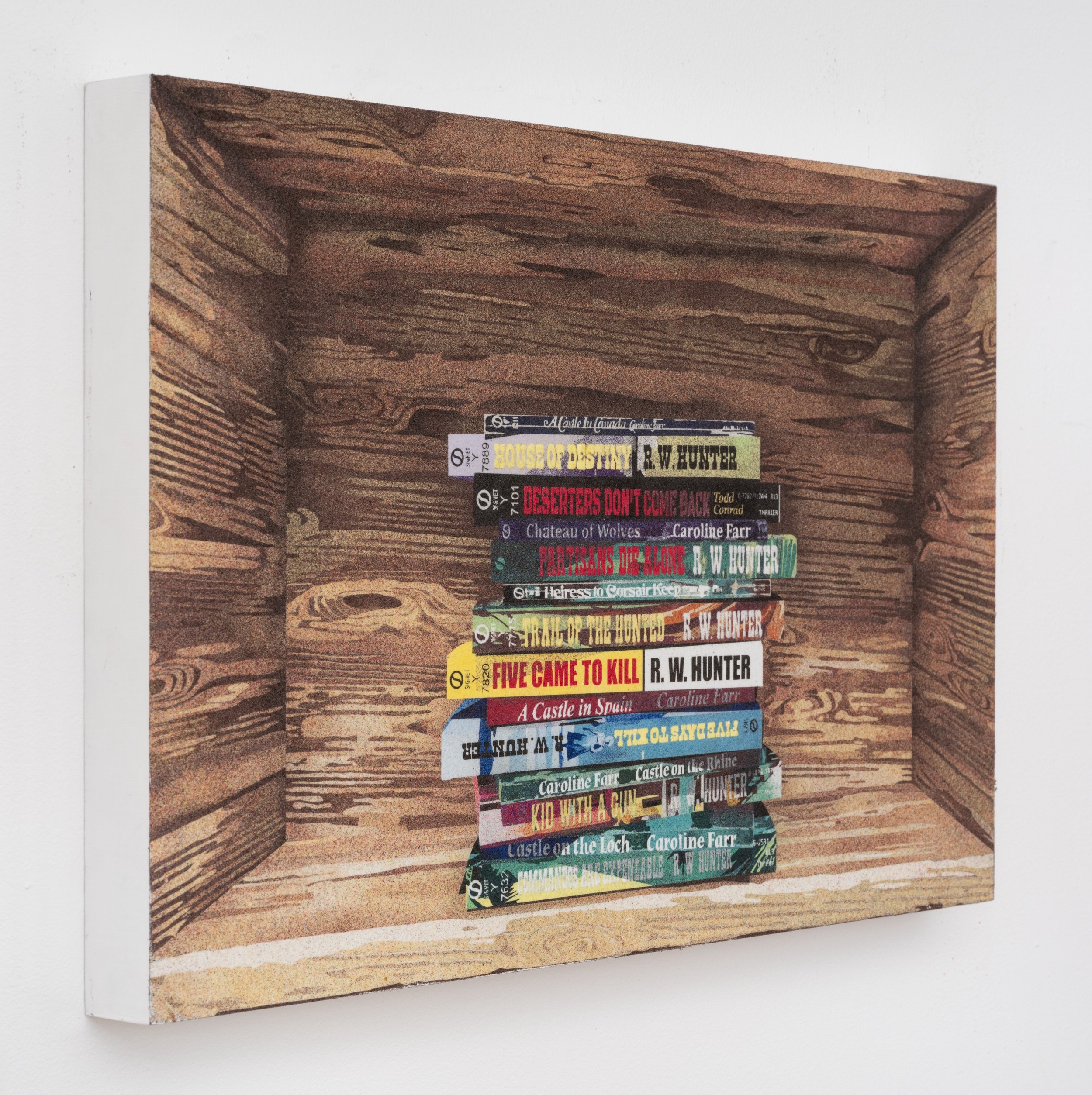 THE COMPLETE WORKS OF RICHARD WILKES HUNTER, 3, 2025 sand on panel 14h x 21w in (35.6 x 53.3w cm) $12,000 plus any applicable taxes