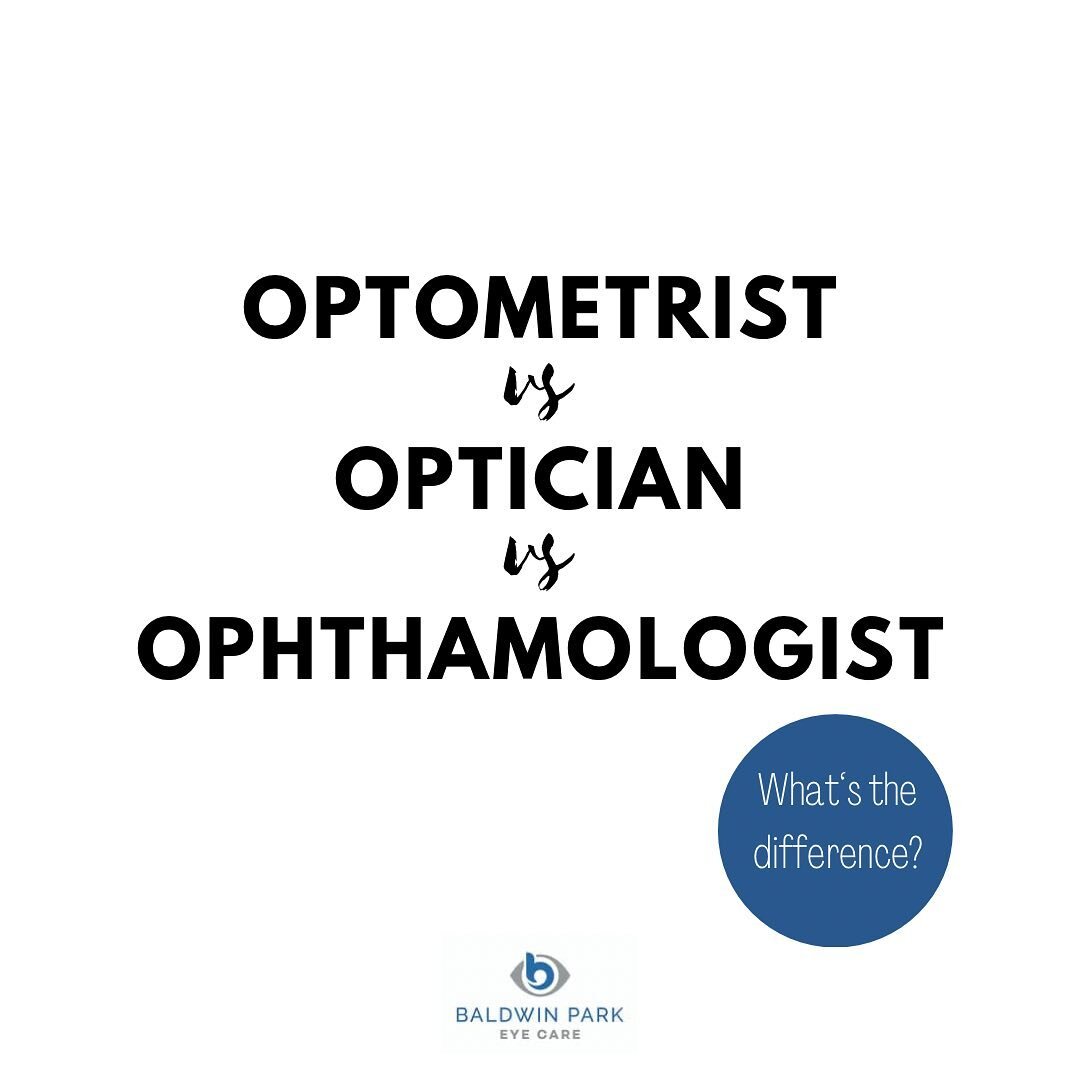 What do you call an eye doctor? 👀

For many, this can get confusing. Some countries use these titles interchangeably. There are several types of eye professionals out there, and each is qualified to do different things. 

OPTOMETRIST
An eye doctor w