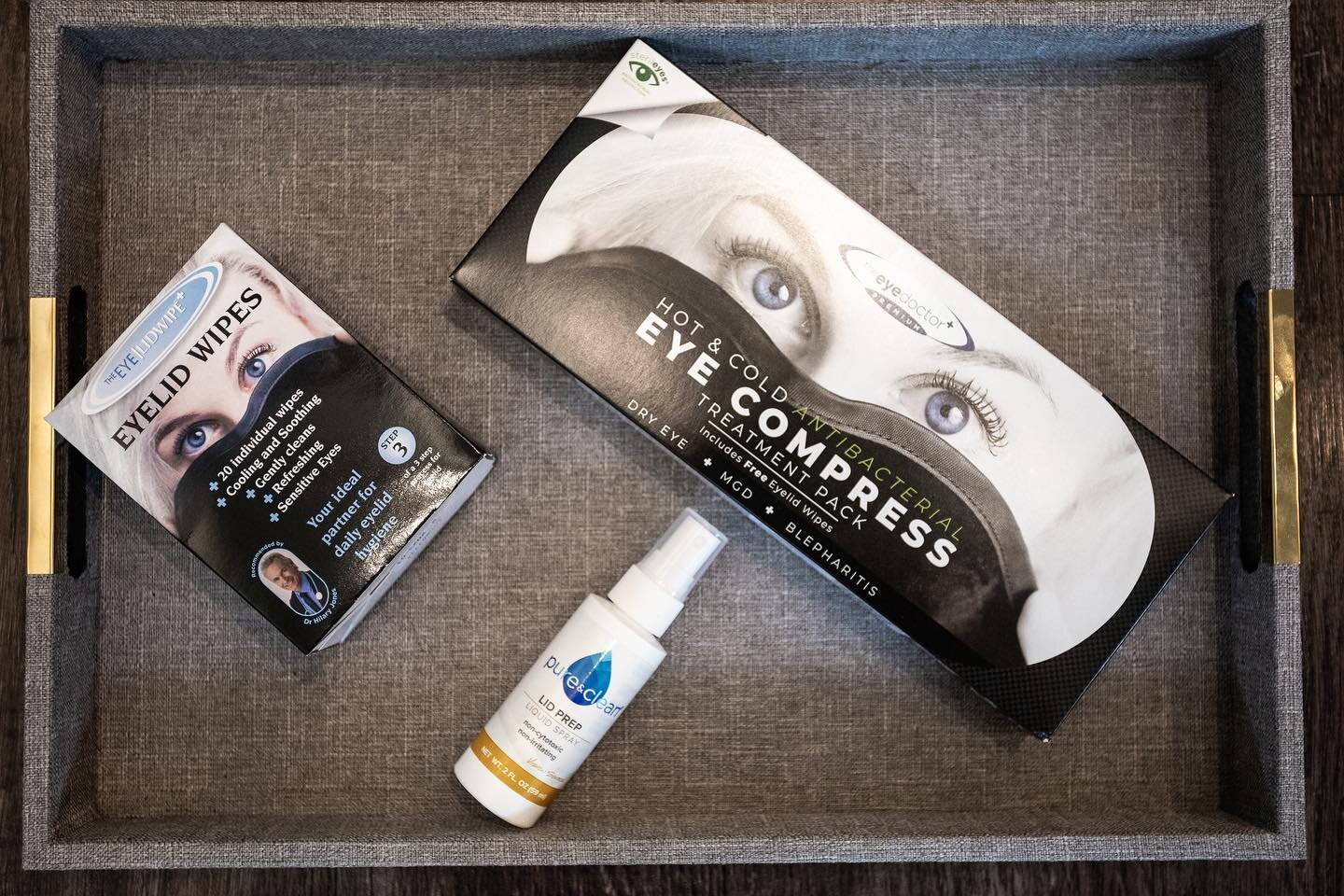 We got your essentials covered 👁✅

One of our most popular eye care products is our Eye Compress pack. This pack can be used warm or cold and helps ease the pain or discomfort caused by common eye problems.

Our eyelid wipes are designed to be gentl