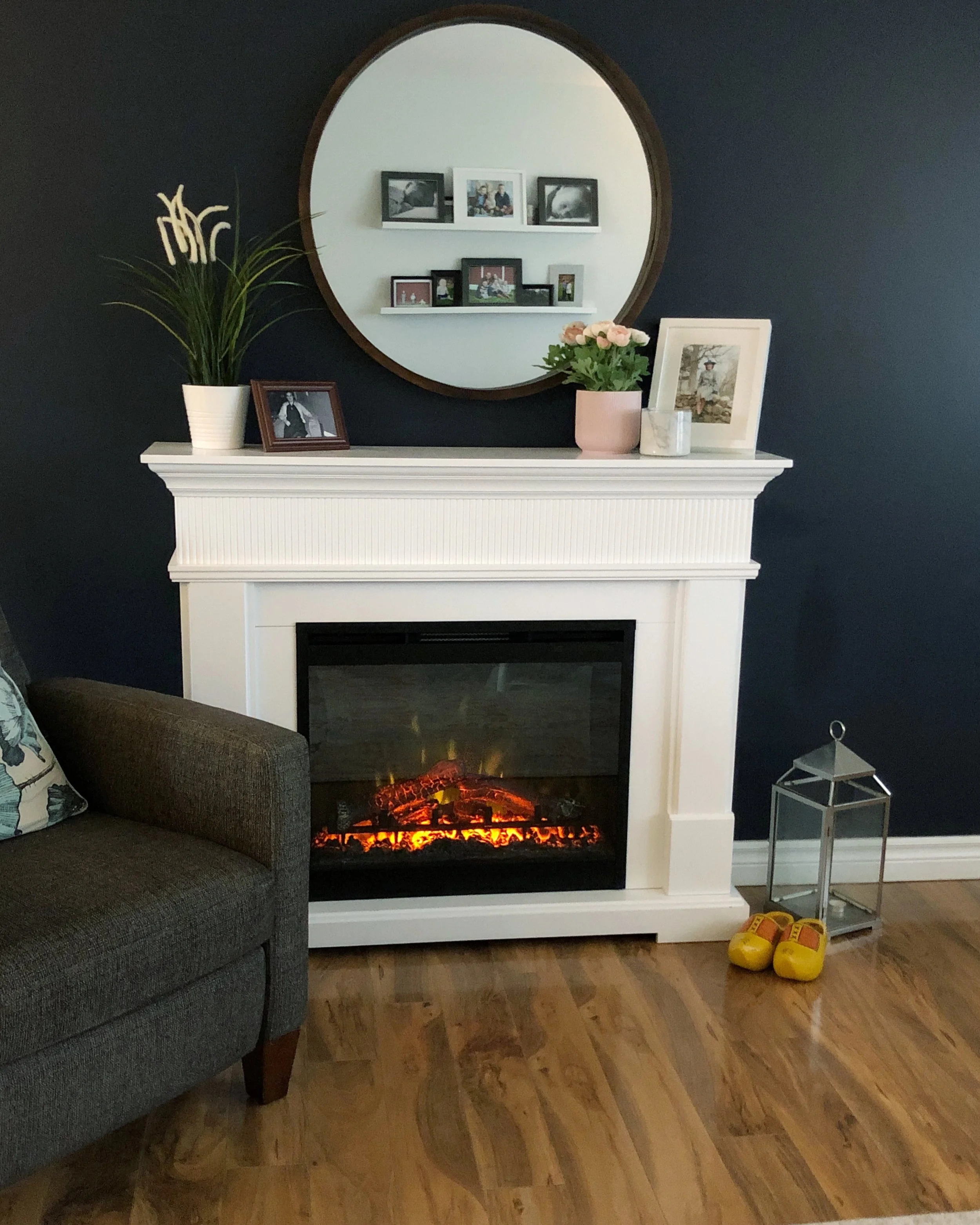Dimplex Electric Jean Mantle Fireplace Review — Along With the Youngs