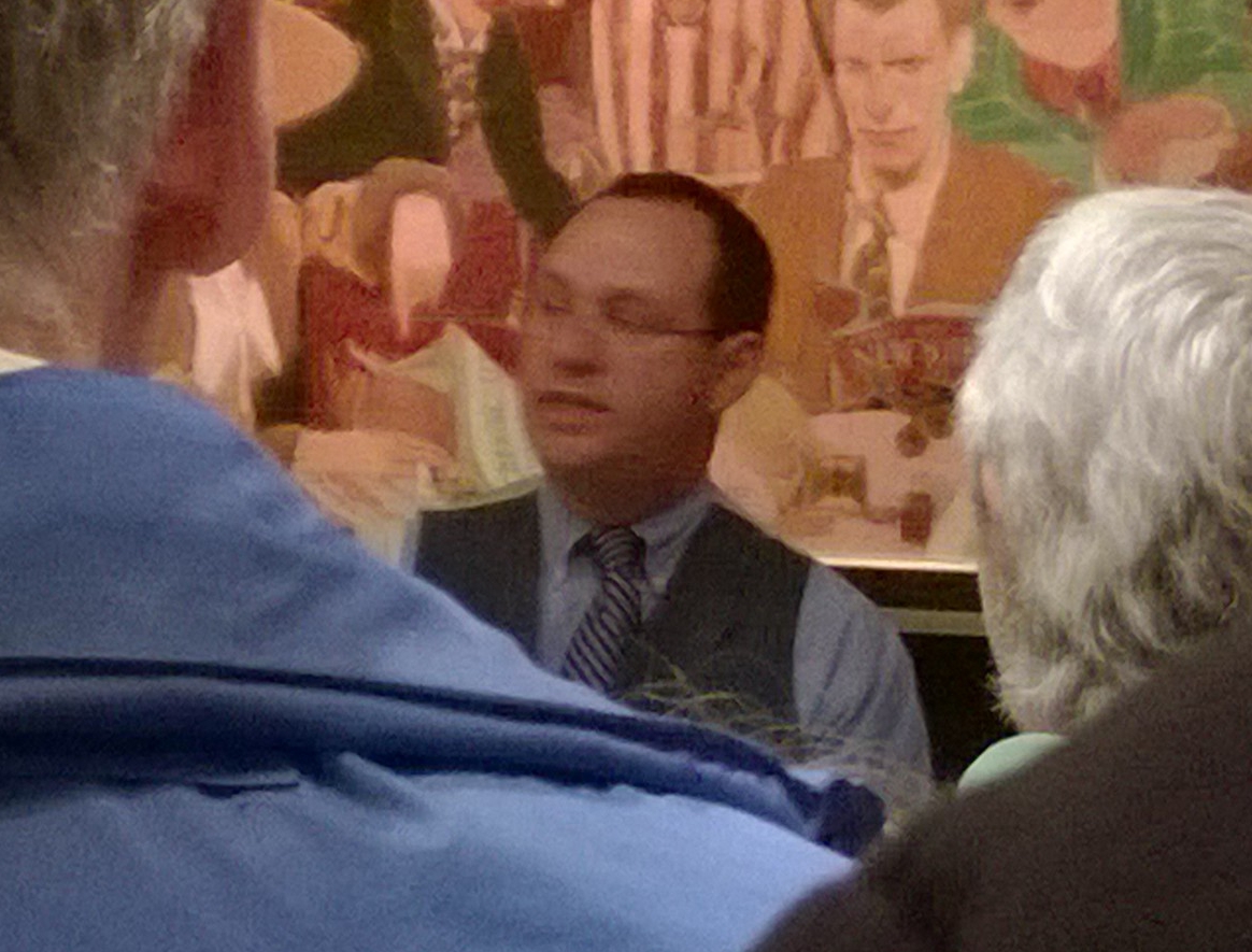At the Algonquin Hotel, Kevin Fitzpatrick kicks off his Algonquin Round Table / Marx Brothers Walking Tour.