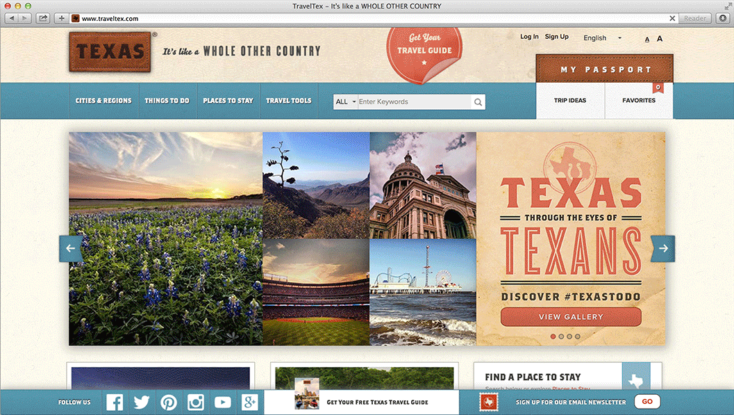 Texas Tourism To Do Website