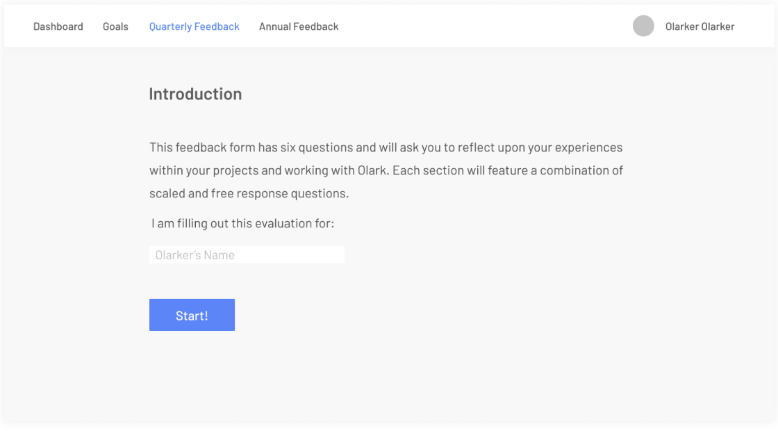 Feedback Introduction Pre-Screen