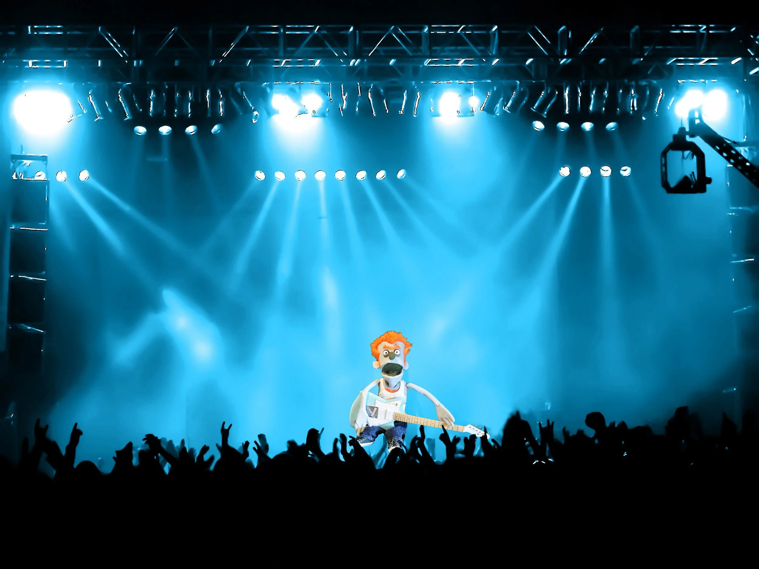 Mr. Sam, Rock Star, in concert