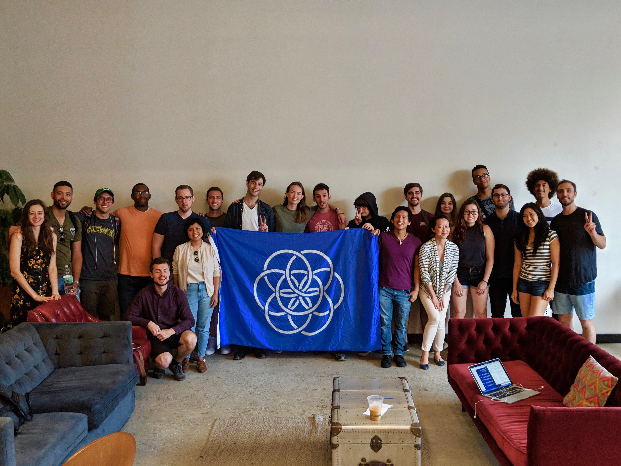 Blockchain for Peace Hackathon run by Kiba Gateaux from ConsenSys hacking on the UN’s sustainability goals.