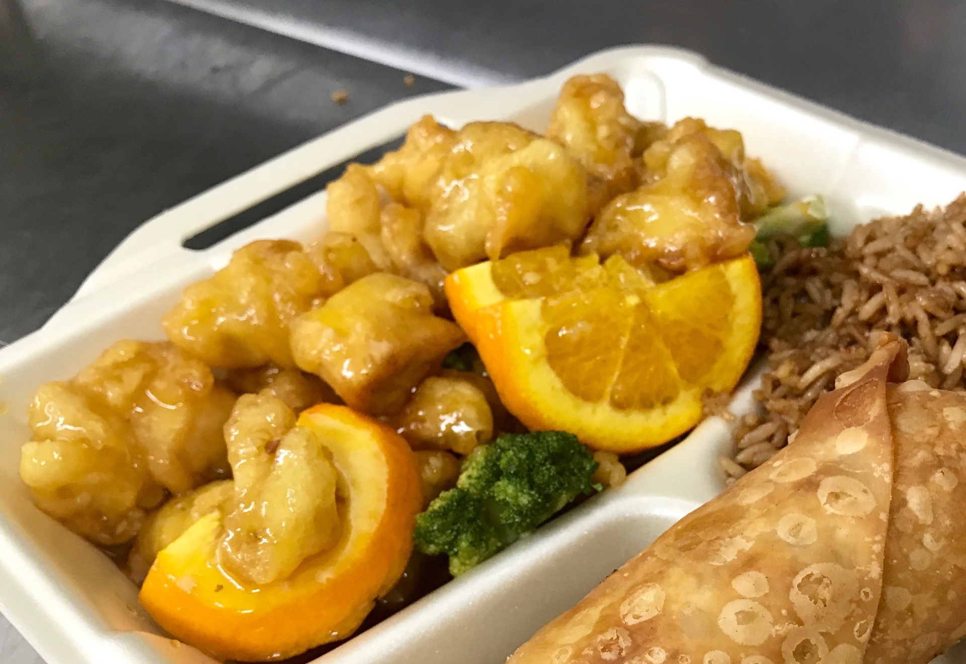 Orange Chicken Combo