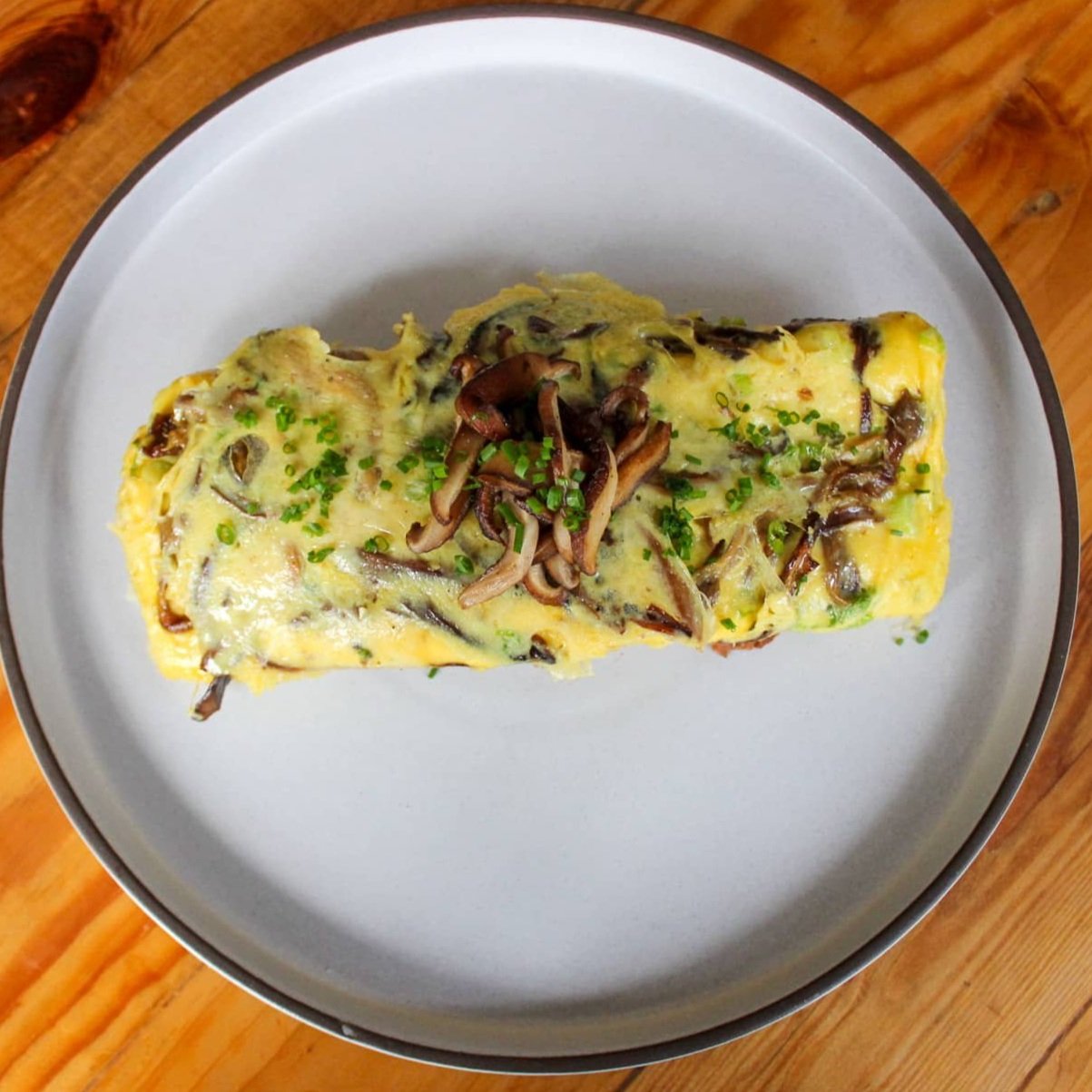 Mega mushroom omlette