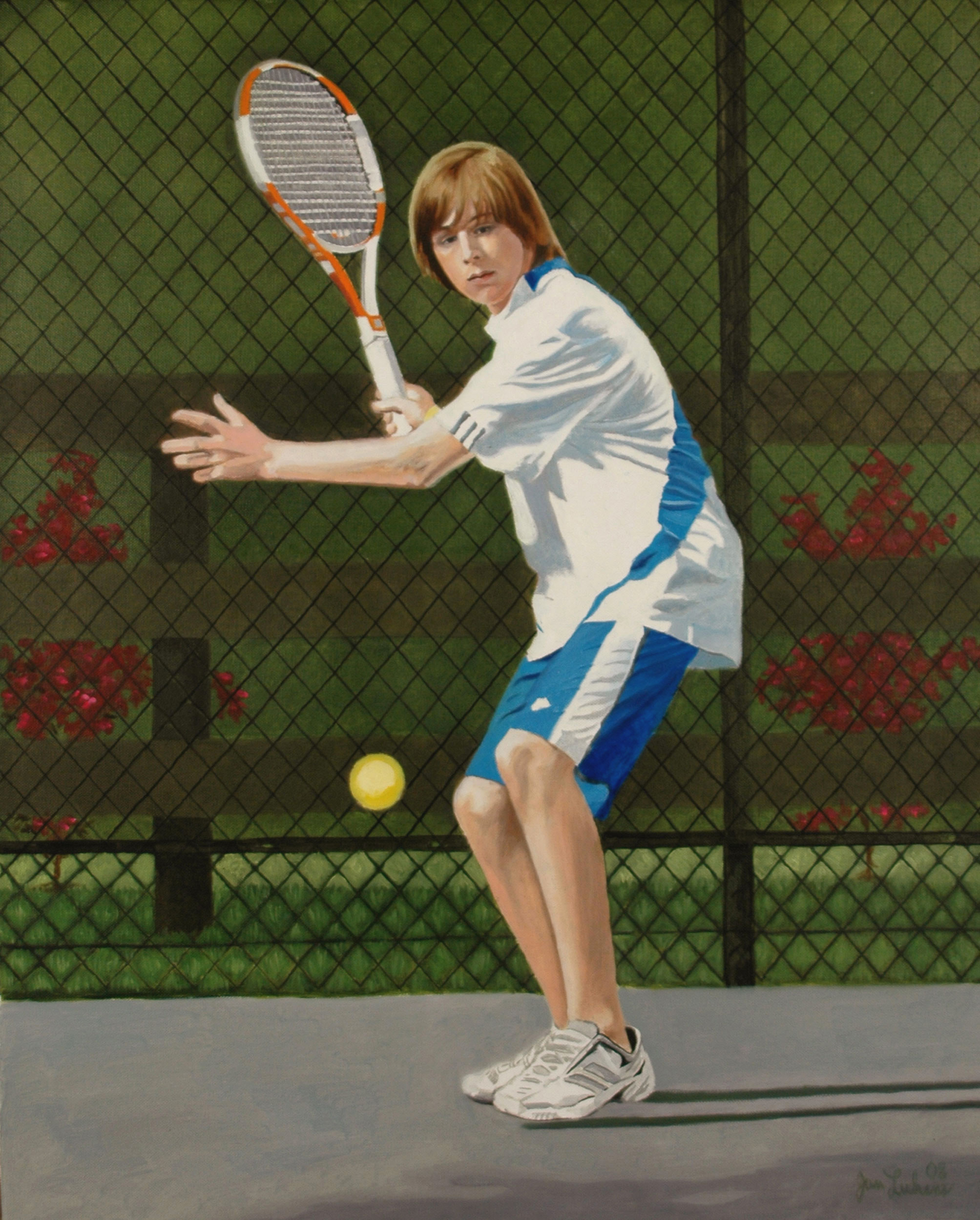 Liam Playing Tennis