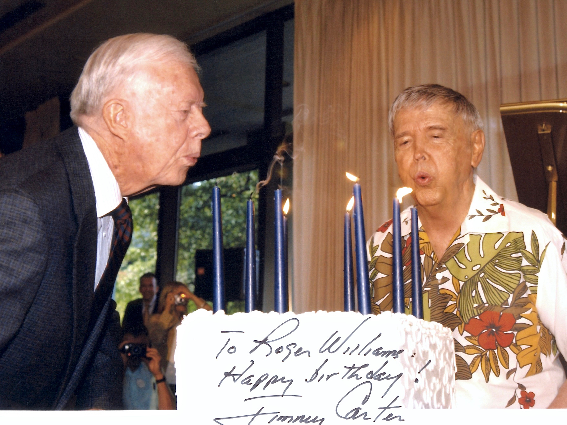 Mutual 80th birthday celebration with President Jimmy Carter