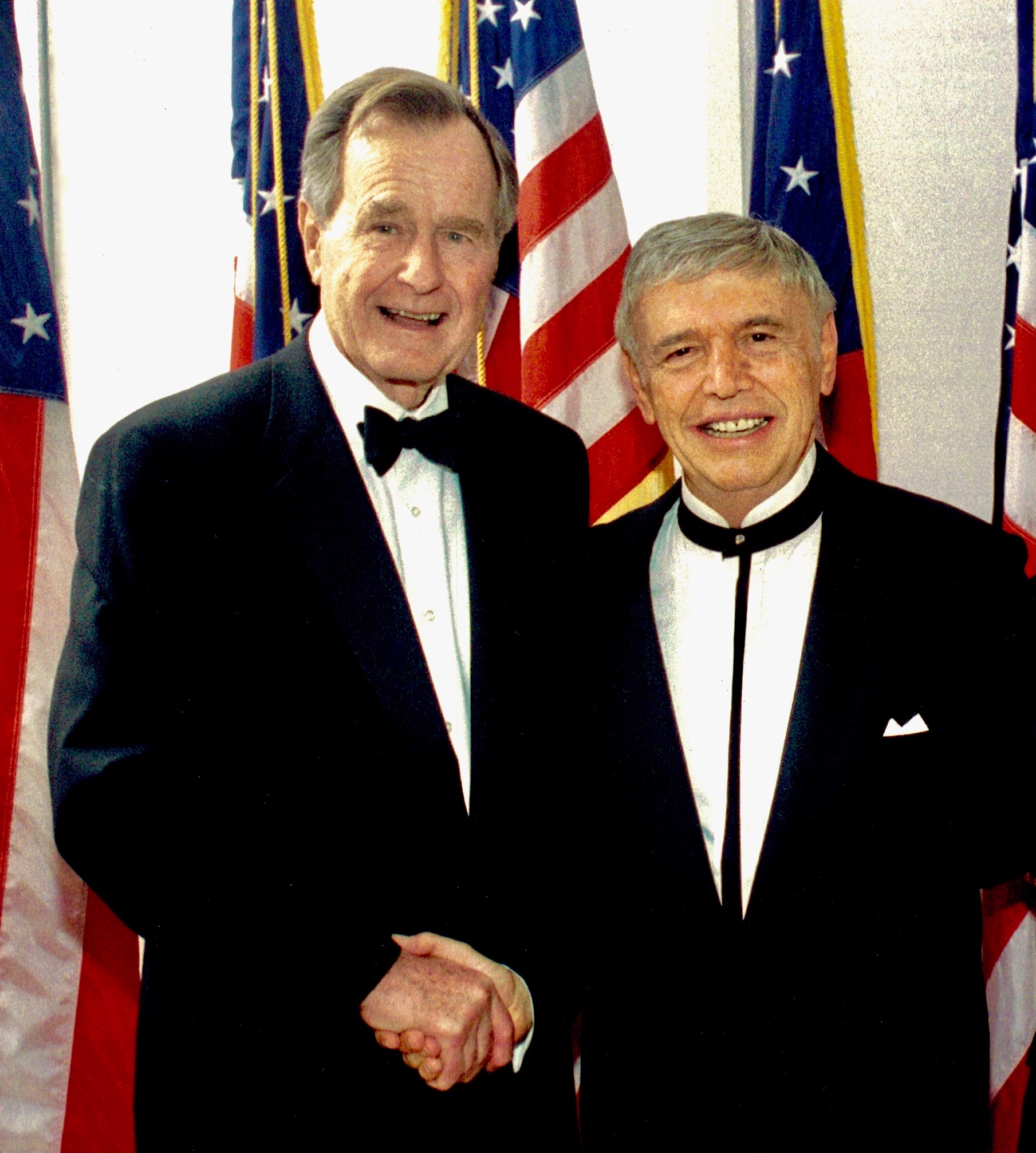 President George H.W. Bush with Roger
