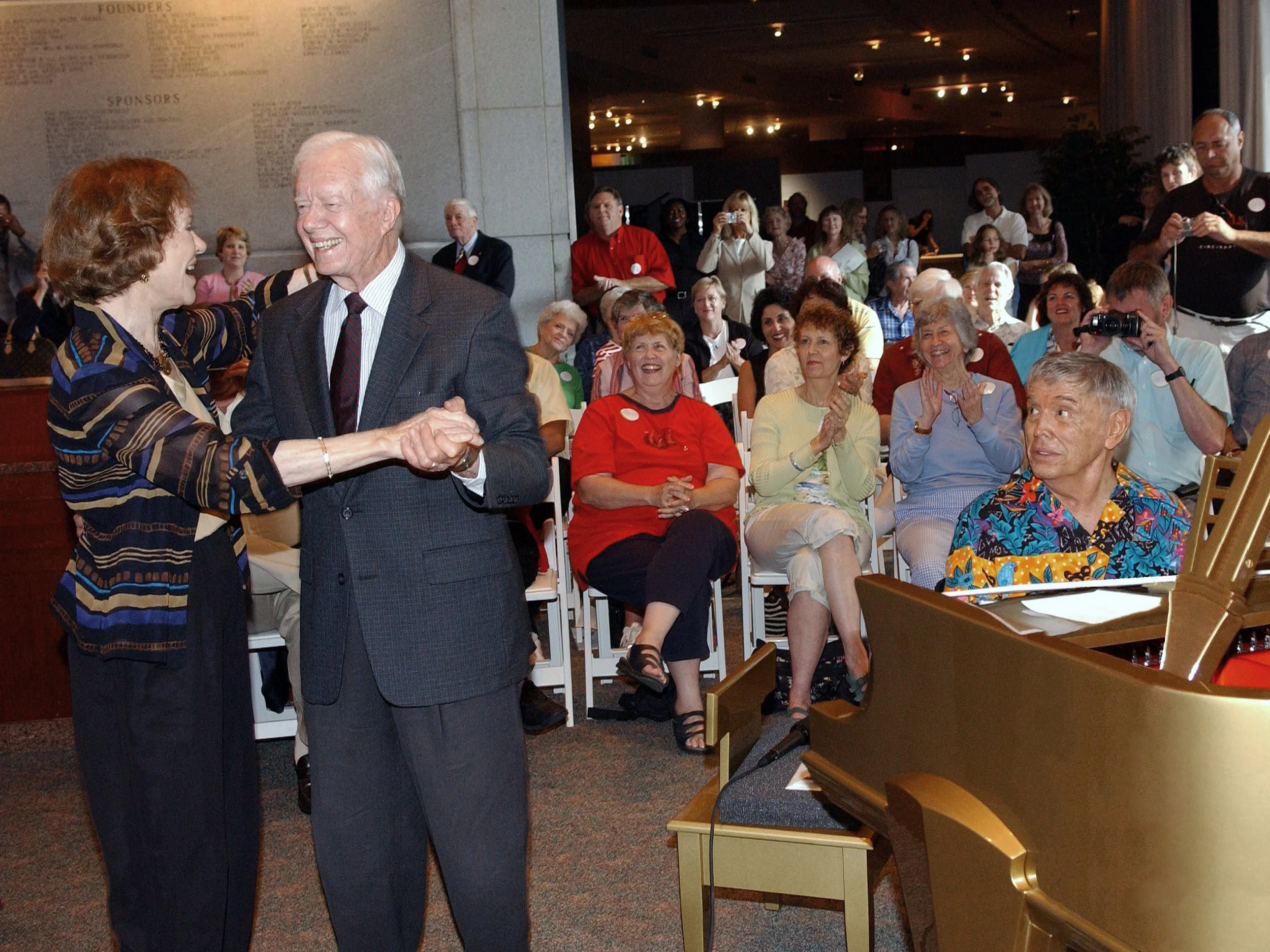 President Jimmy Carter and Rosalynn dancing