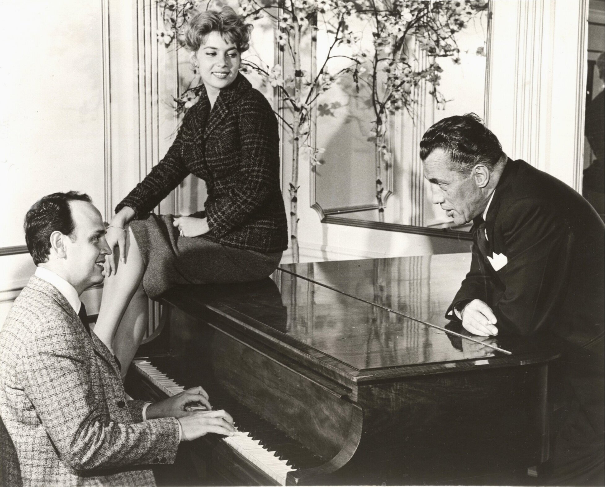 Abbe Lane with Ed Sullivan and Roger