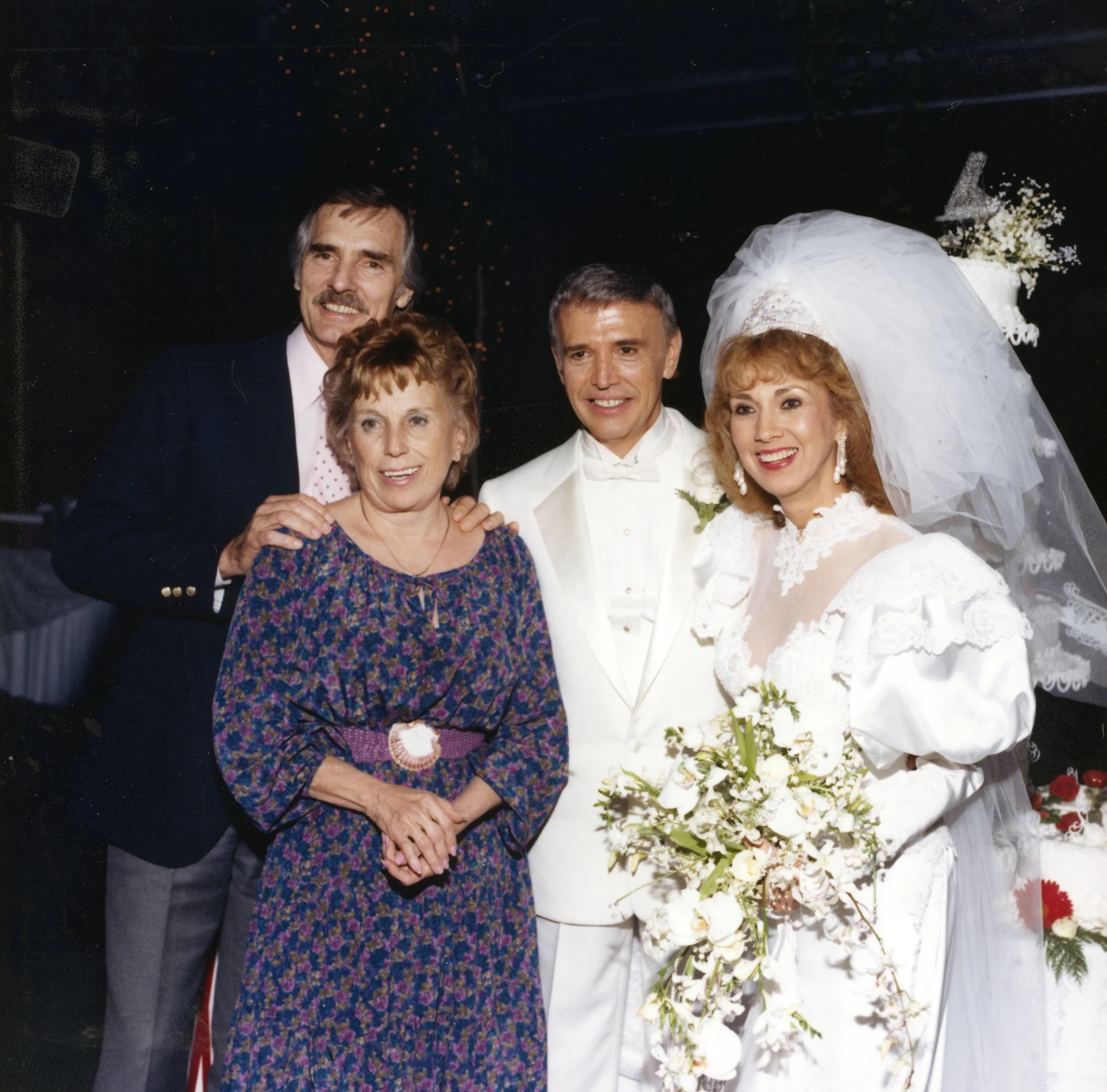 Gerry & Dennis Weaver with Louise & Roger Williams