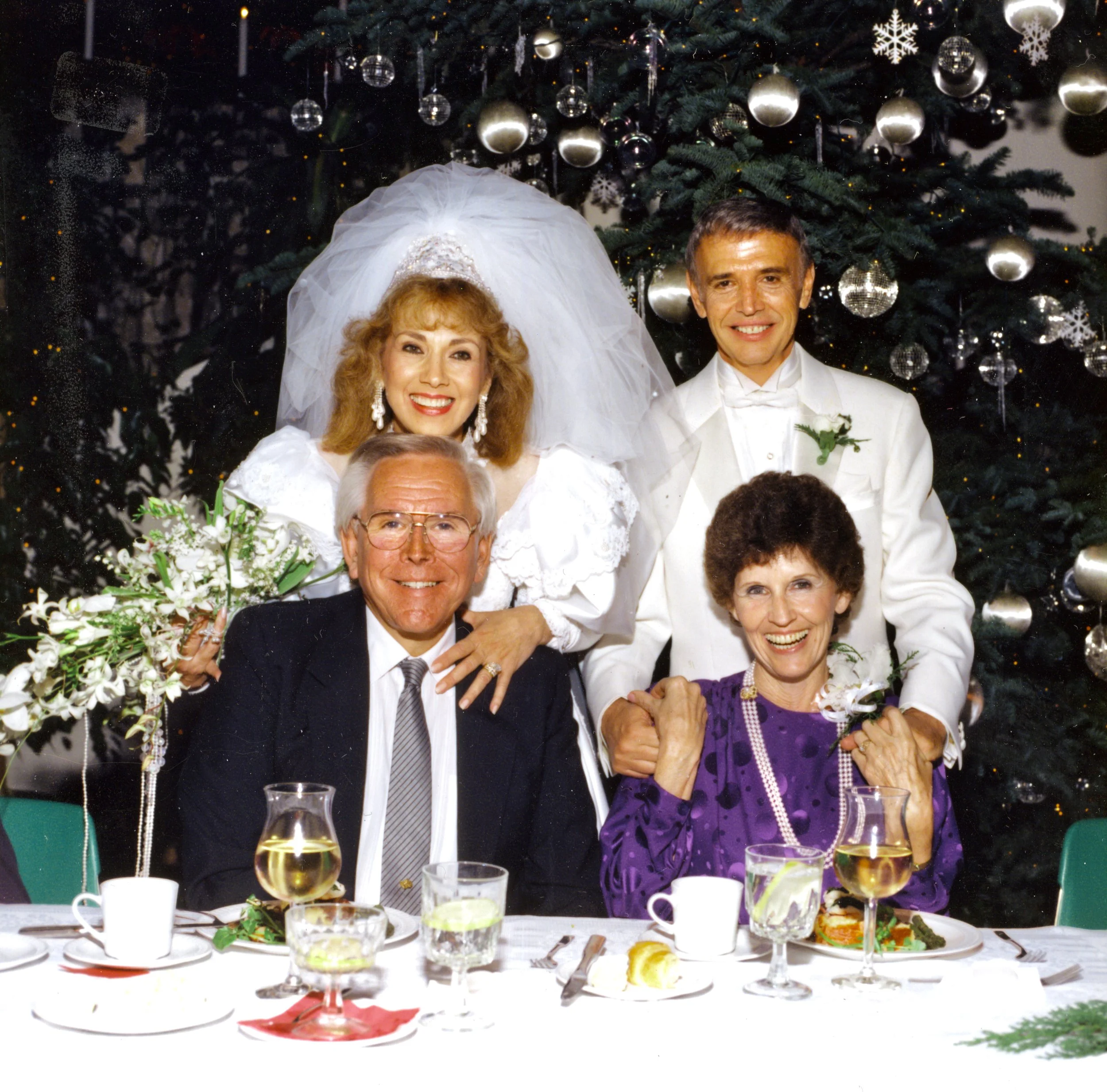 Robert & Arvella Schuller with Louise & Roger Williams