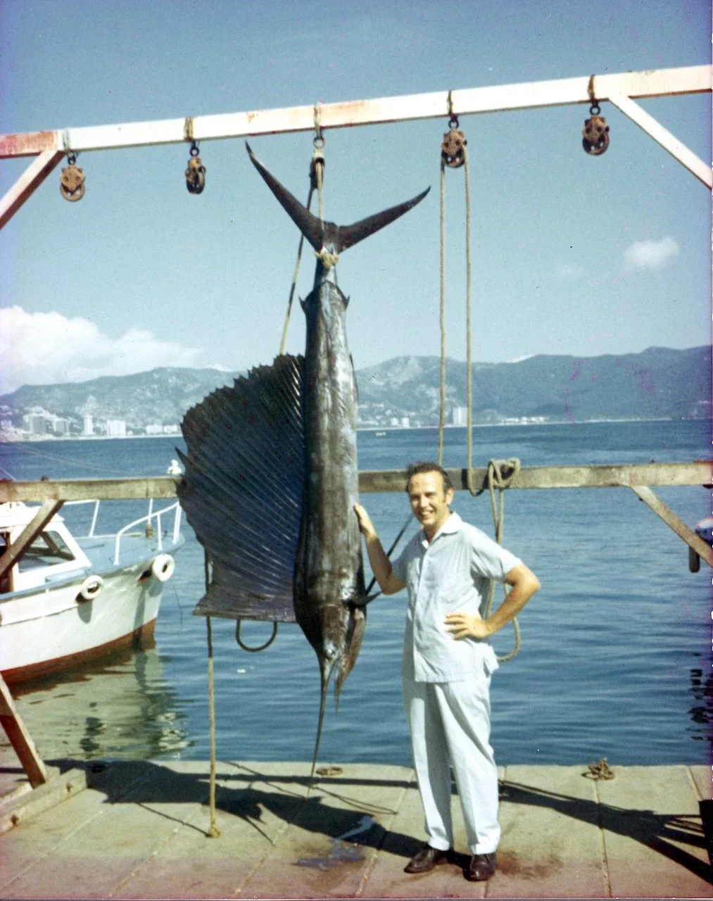 Roger went deep sea fishing in Mexico