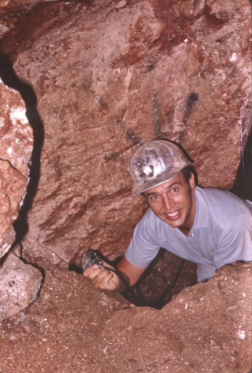 Roger in a tourmaline mine in Southern California