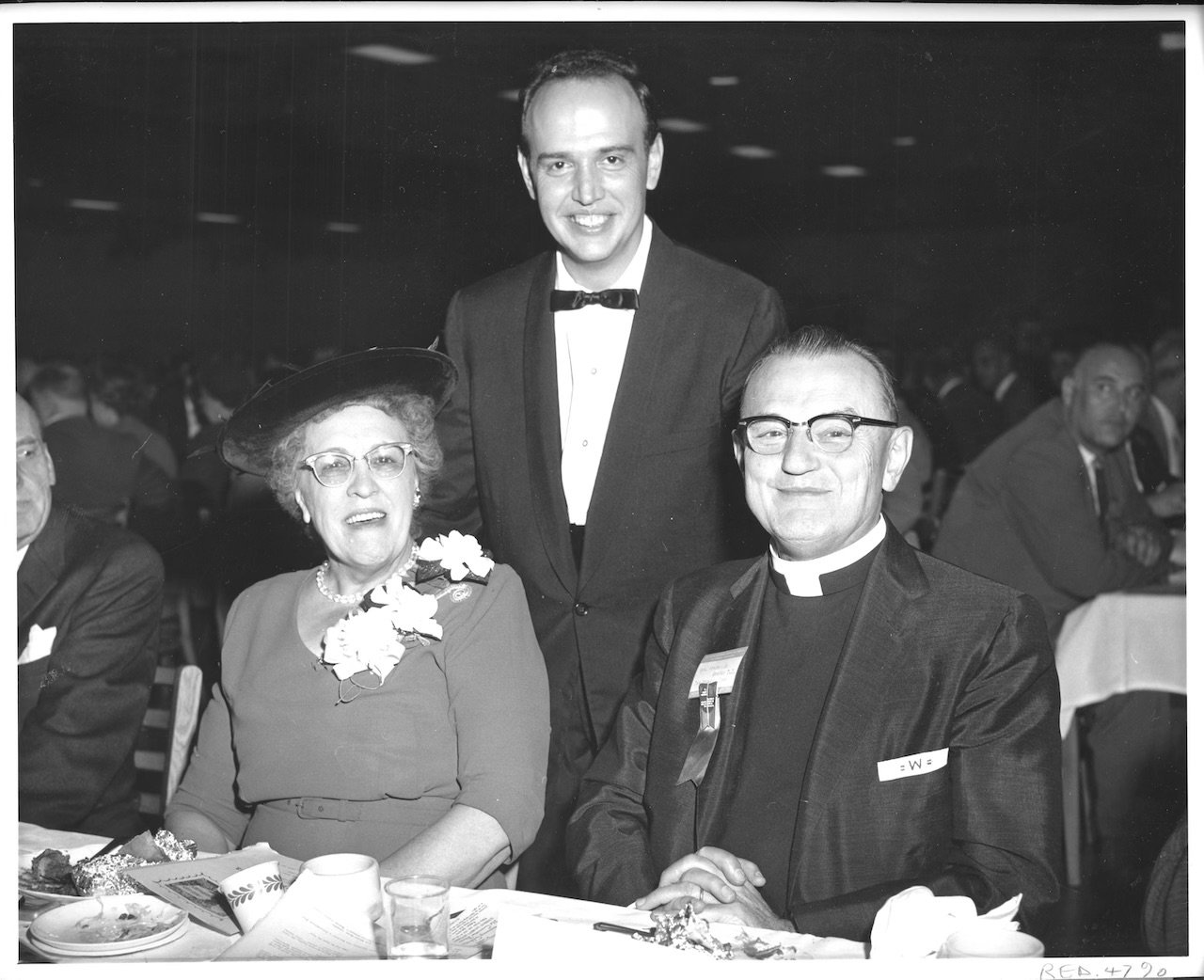 Roger with his parents, Rev. Frederick and Dorothea Weertz