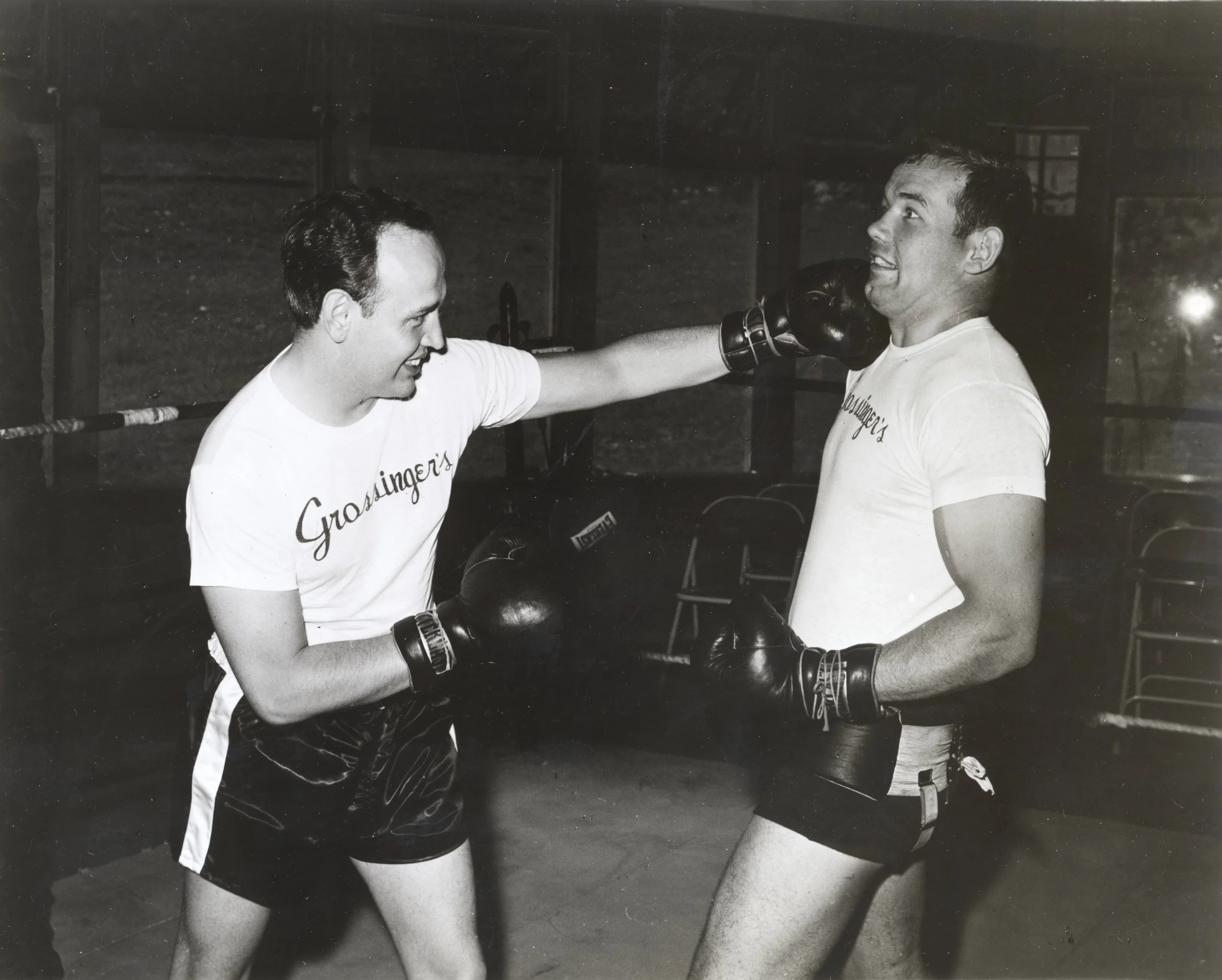 Roger spars in his boxing practice