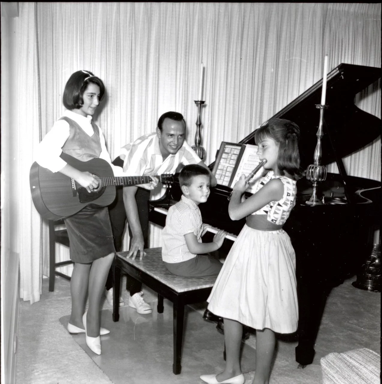 The Williams family enjoyed music together