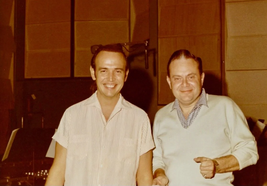 Roger with music producer, Hy Gill
