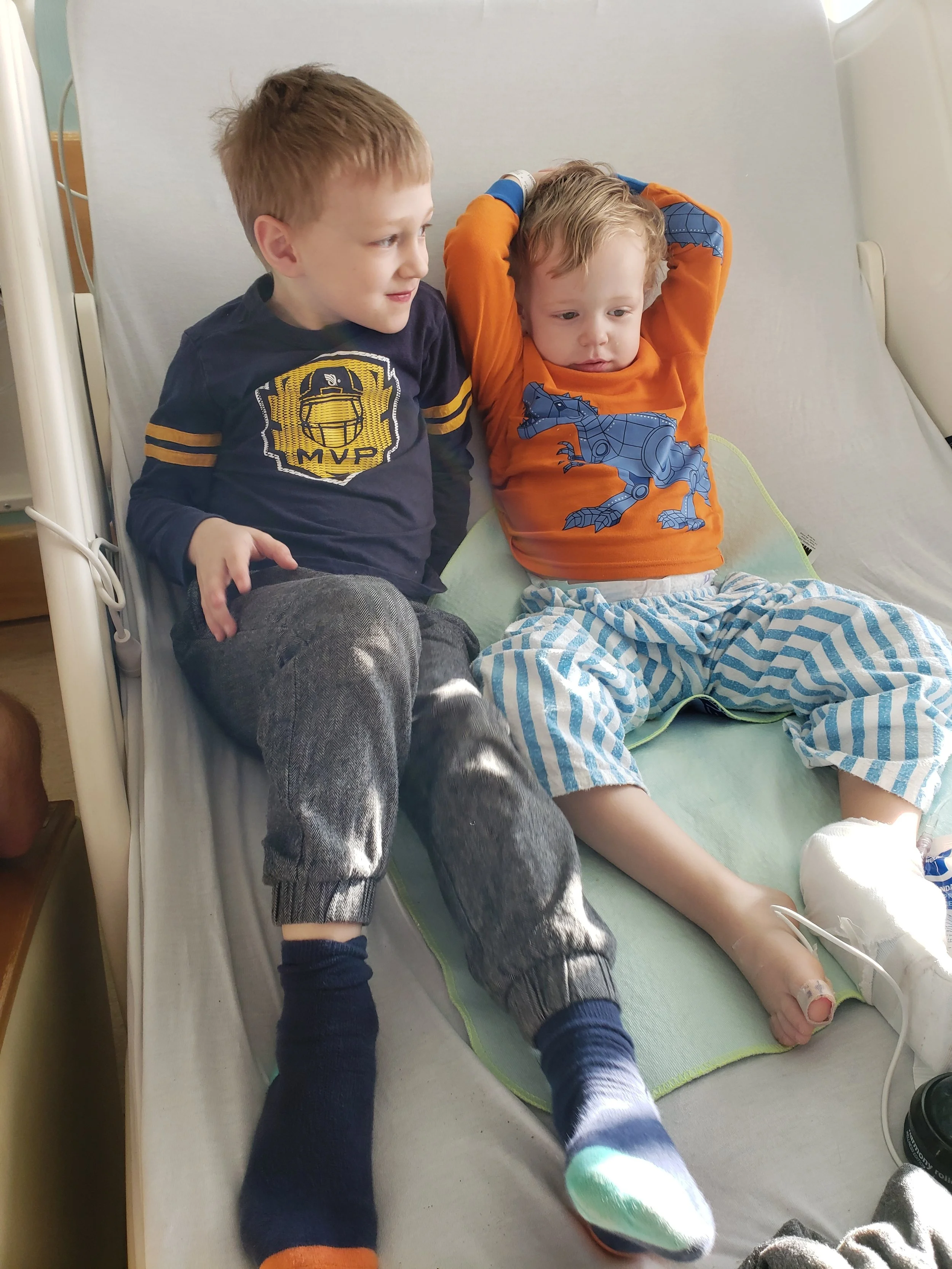 Dominic’s visits to Cameron’s bed were bright moments in the dark days, the only time when Cameron would perk up for a short while.