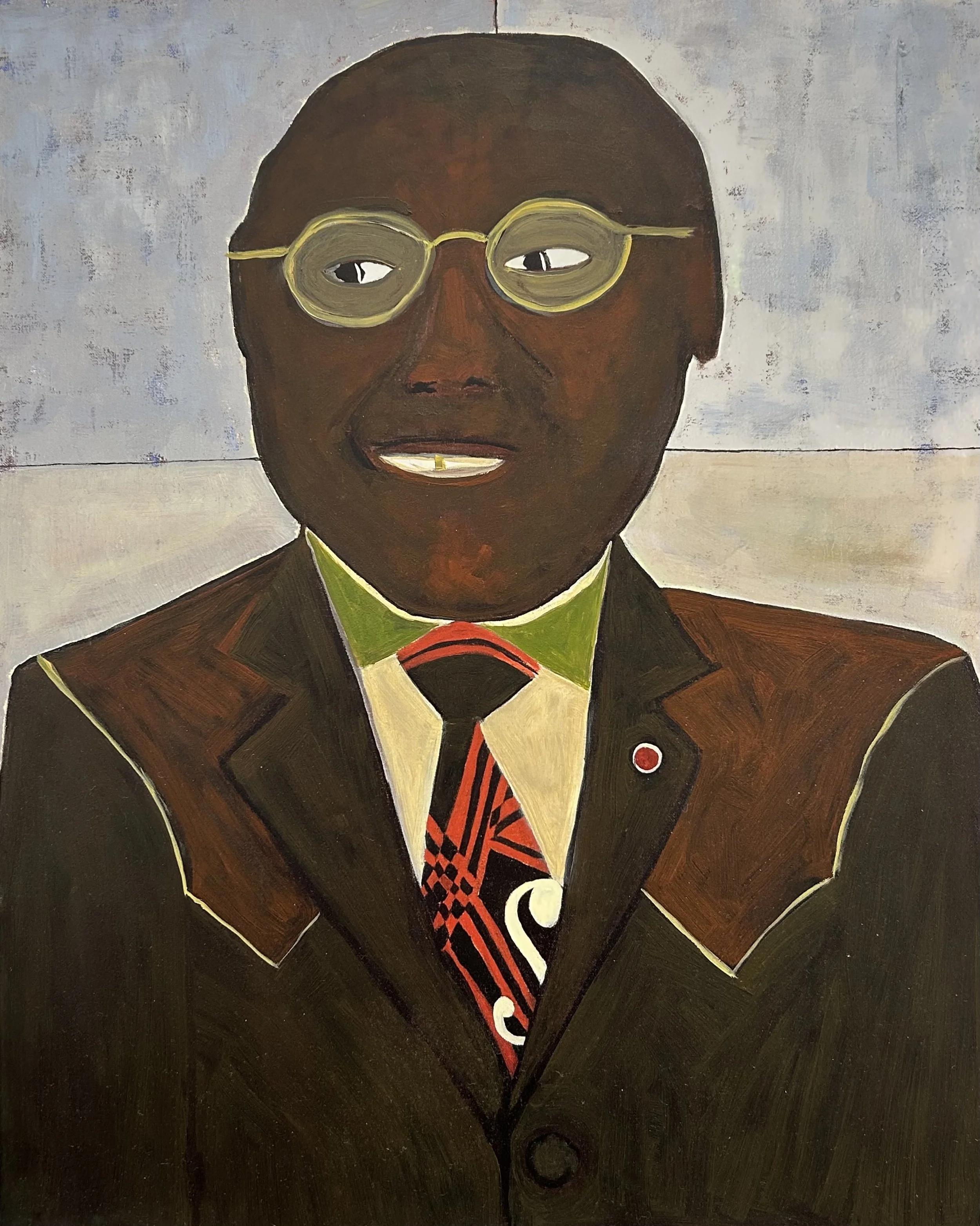 K Razo 'Super Fly' Oil on wood panel 20%22x16%22 2024:25.jpg