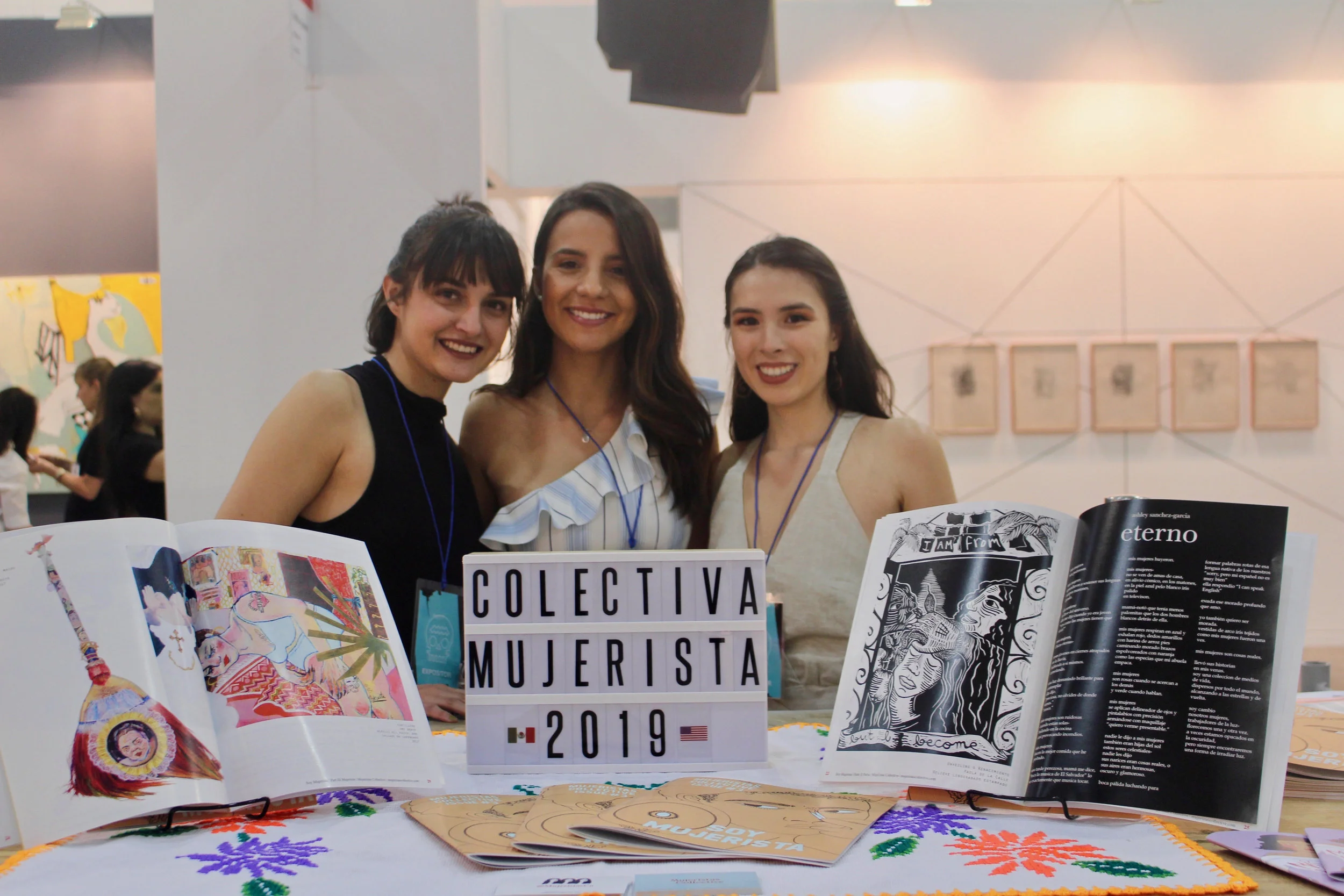 Mujeristas Collective at ZonaMaco, an international art fair in Mexico City, February 2019.