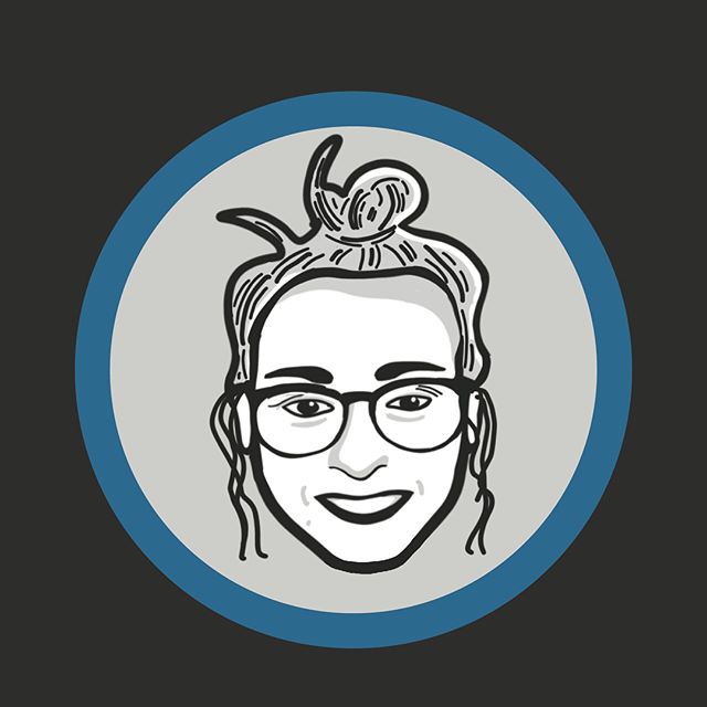 My attempt at a personal avatar.  For those of you who think this looks nothing like me, swipe to see the worlds worst photo and what this was based off of. 🙈🤦🏼&zwj;♀️