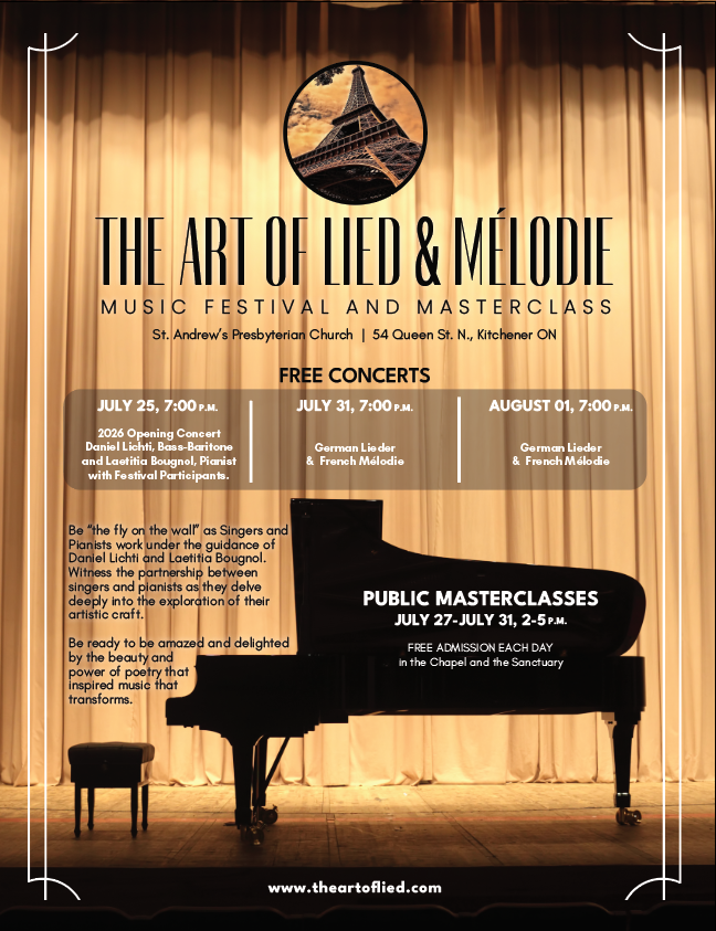 Art of Lied &amp; Mélodie (Duo - Autumn Debassige &amp; Angus Sinclair)