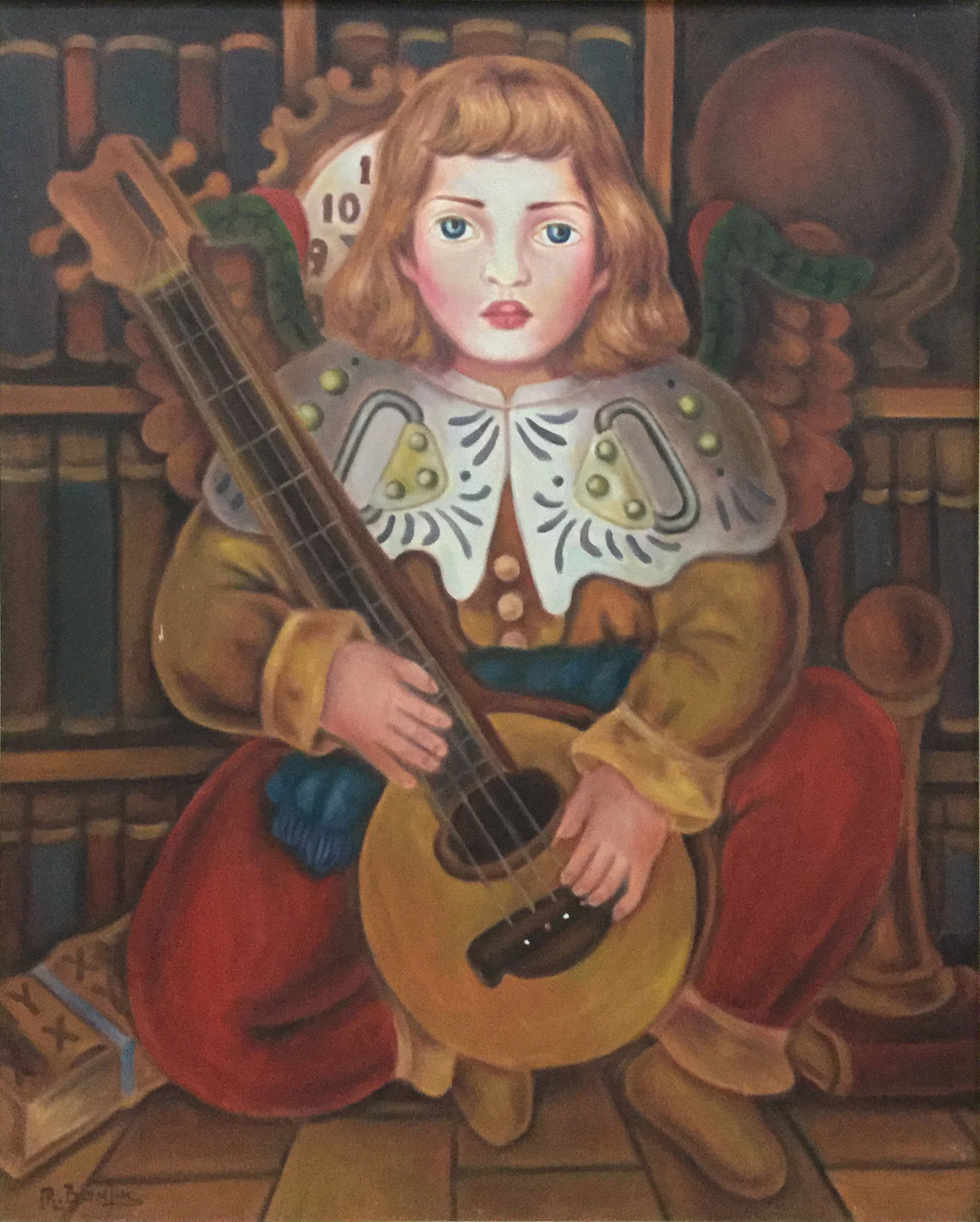 Anjo tocando bandolim