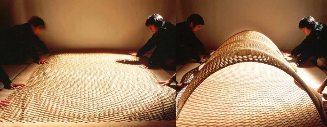 Shigeru Ban and Frei Otto, mock-up for the Japanese Pavilion, Hanover Expo, 2000
