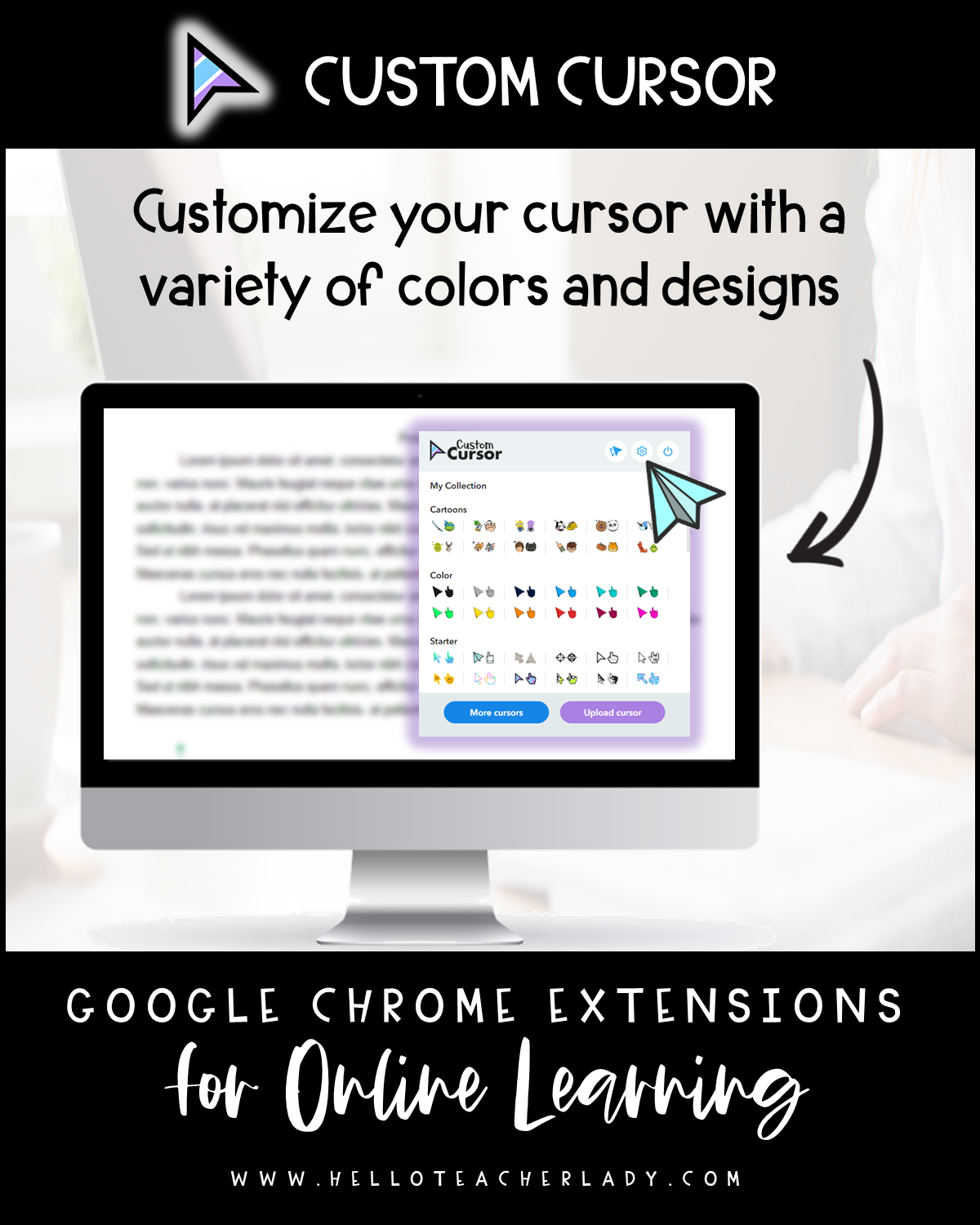Use Custom Cursor On Chrome Browser, Cursor For Fun