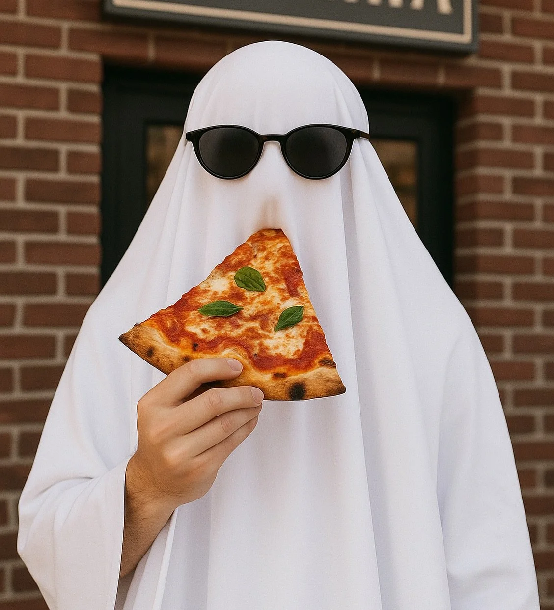 Haunted by hunger, saved by pizza 🍕🖤