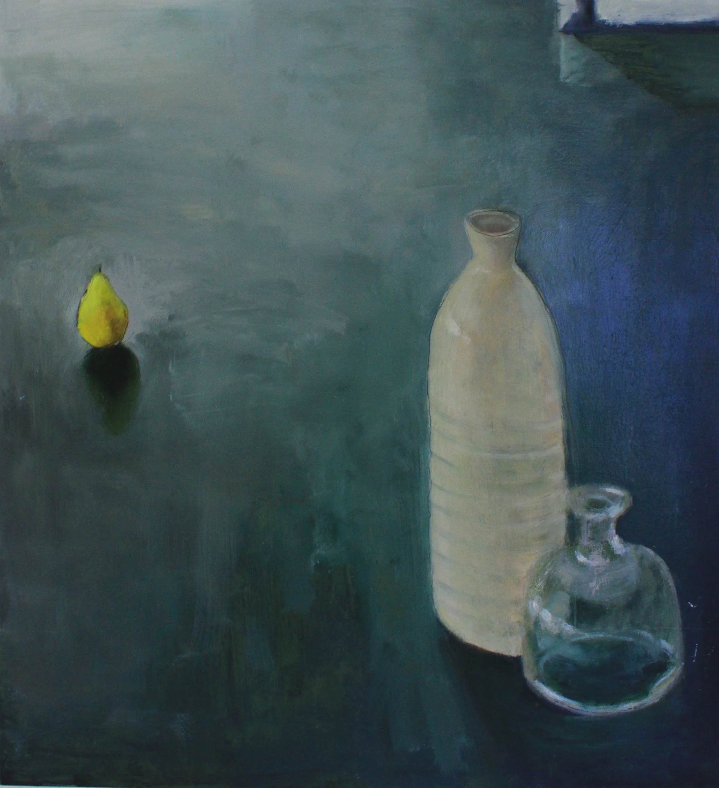 Still life with a Pear, 60x55cm, oil on board, 2012