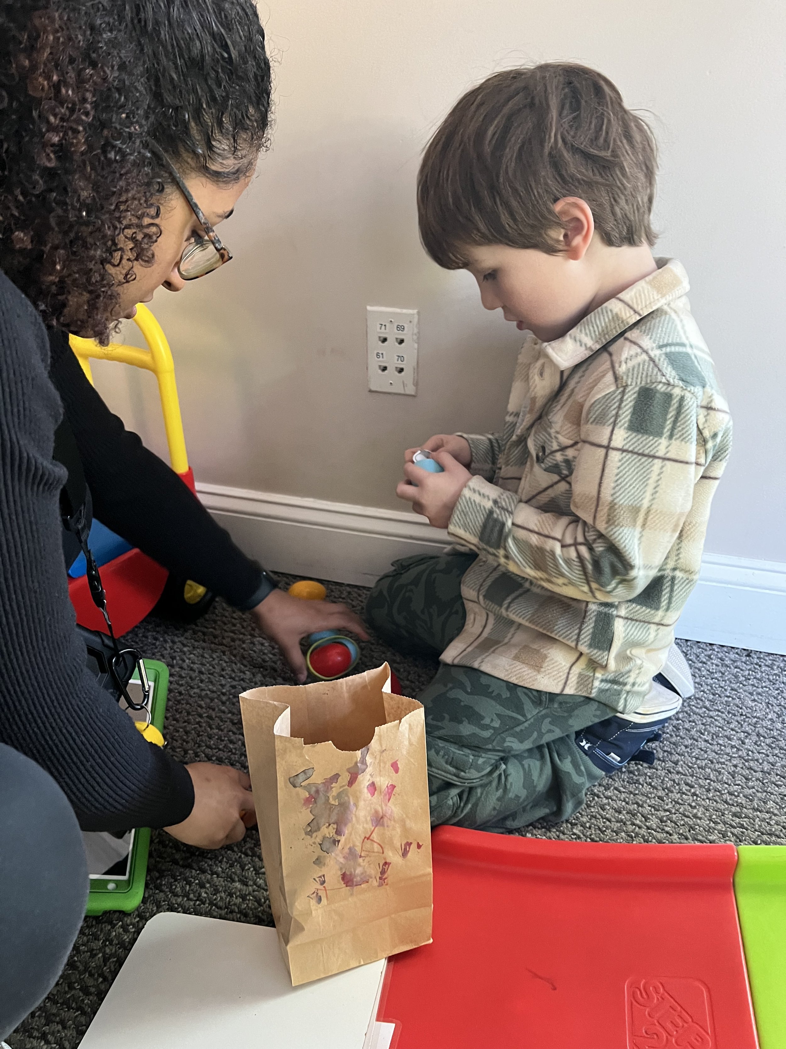  My son with his RBT at ABA. 