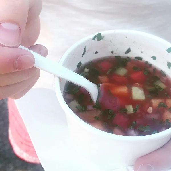 Watermelon gazpacho