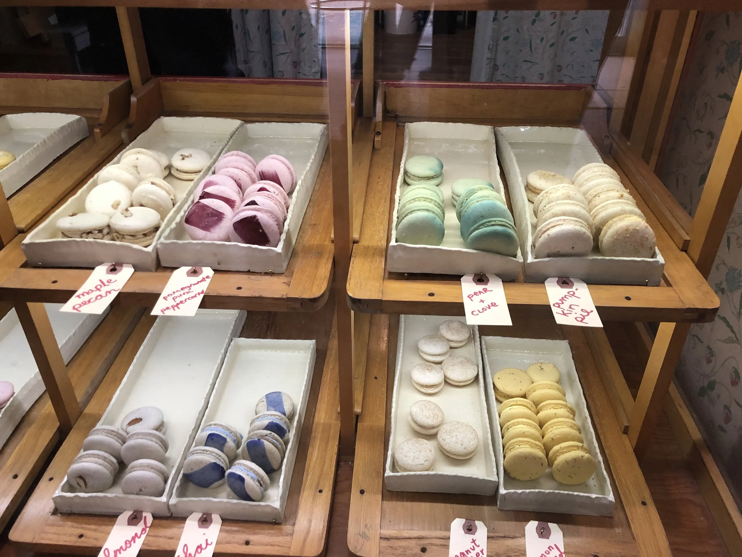 Vegan macarons at Confectionary